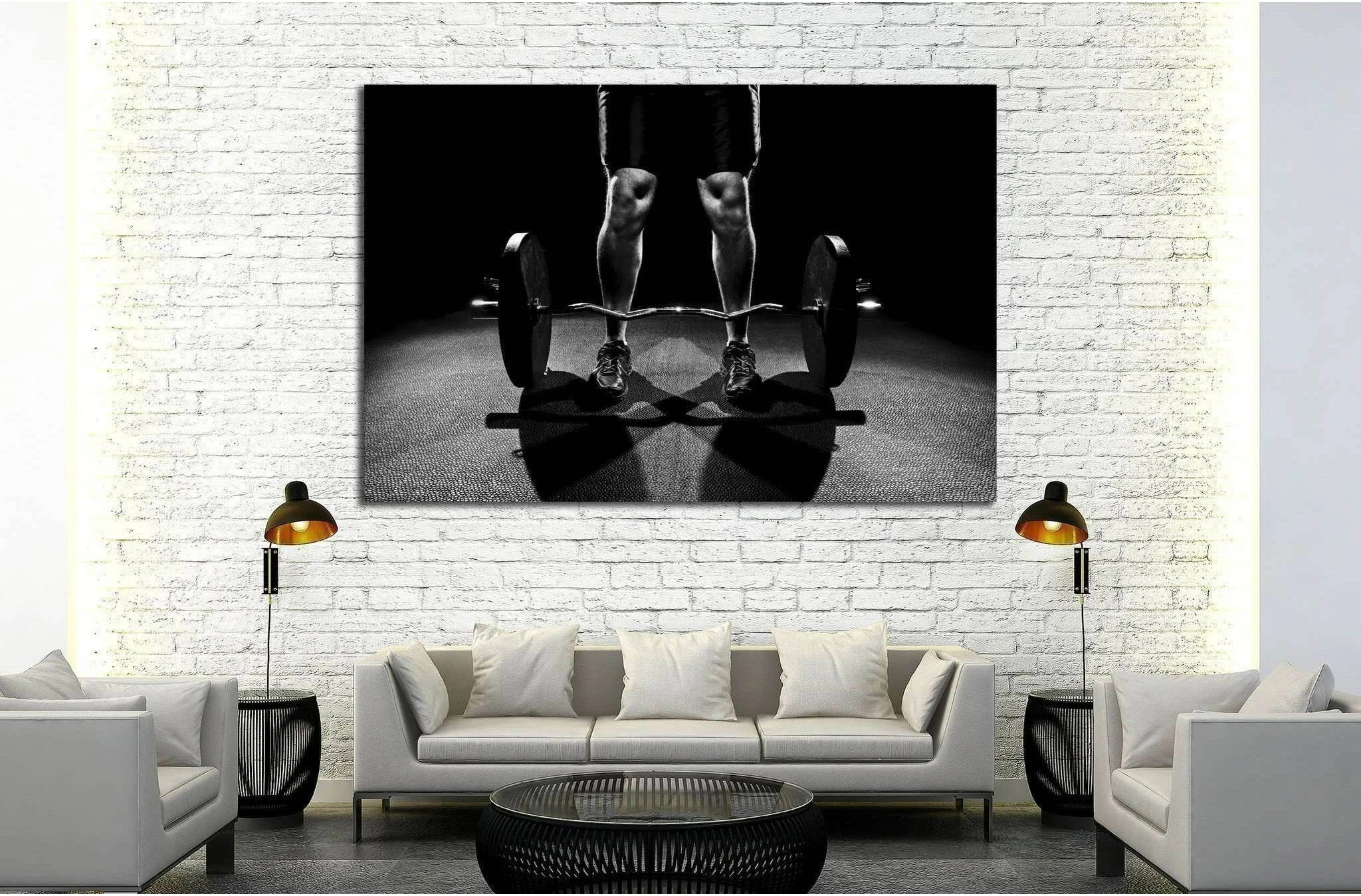 Burbell Wall Art №203 Ready to Hang Canvas Print - Zellart Canvas Prints ALL_Products, wd-203