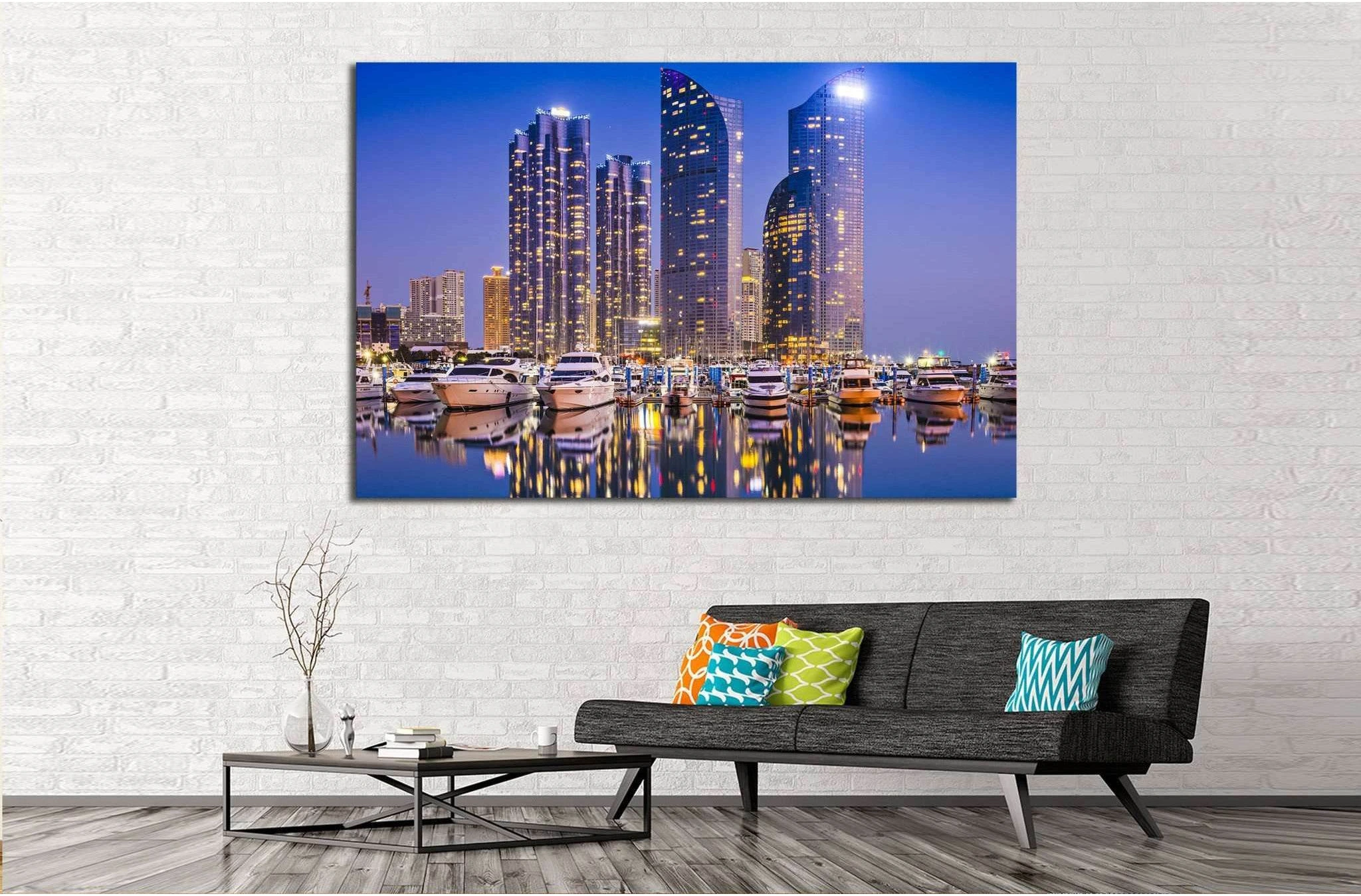 Busan South Korea №525 Ready to Hang Canvas Print - Zellart Canvas Prints ALL_Products, s-525