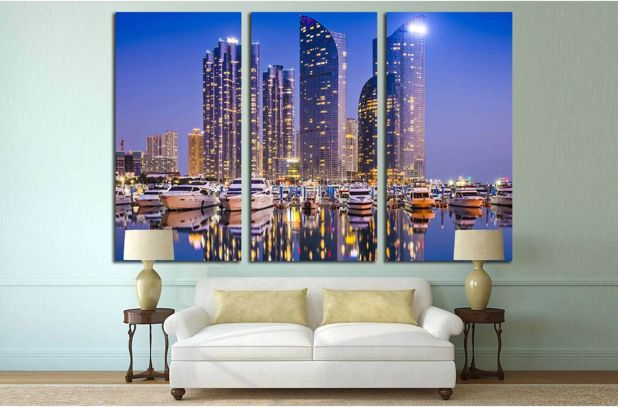 Busan South Korea №525 Ready to Hang Canvas Print - Zellart Canvas Prints ALL_Products, s-525