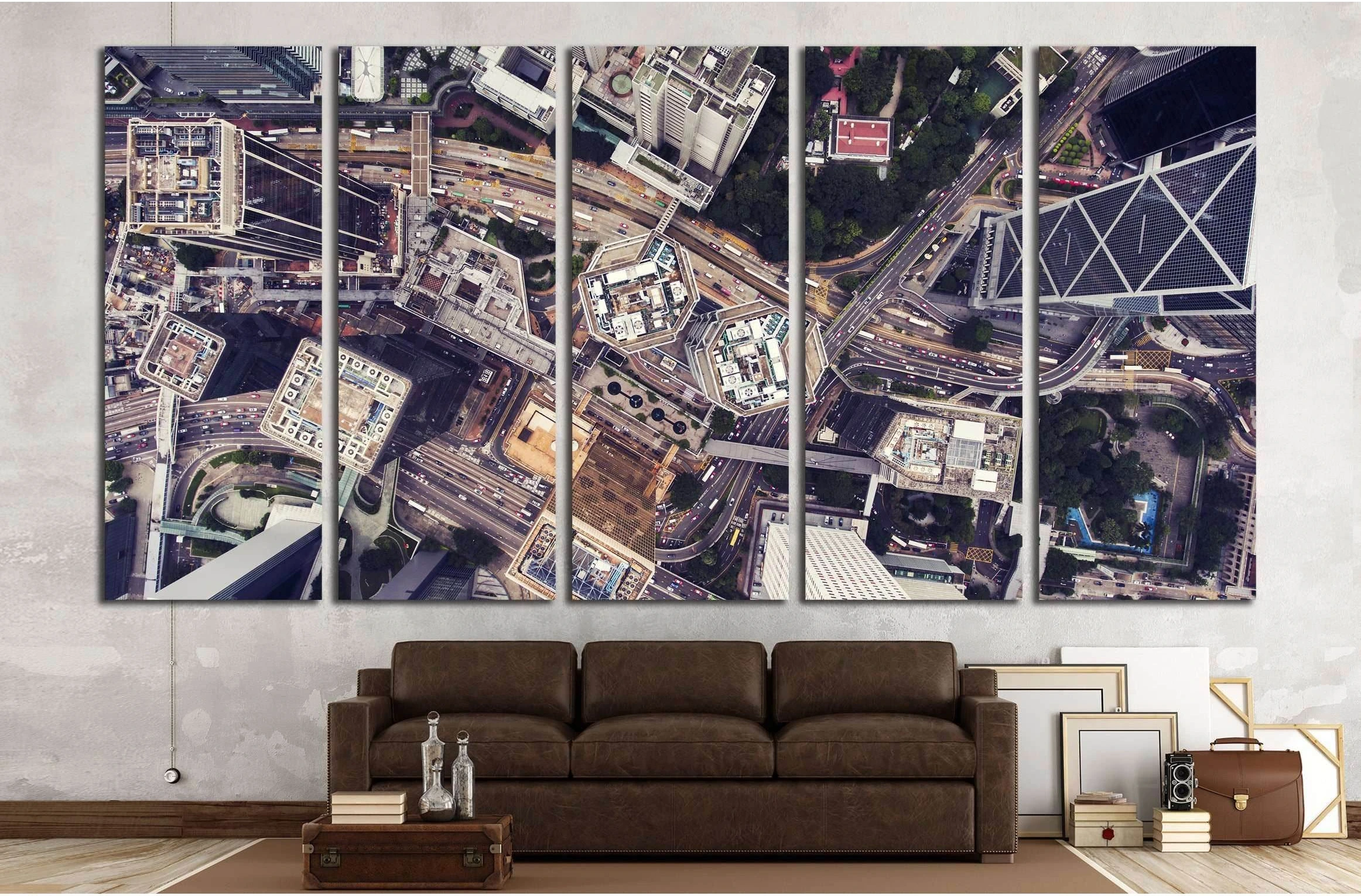 Business center in Shanghai China №2979 Ready to Hang Canvas Print - Zellart Canvas Prints ALL_Products, s-2979