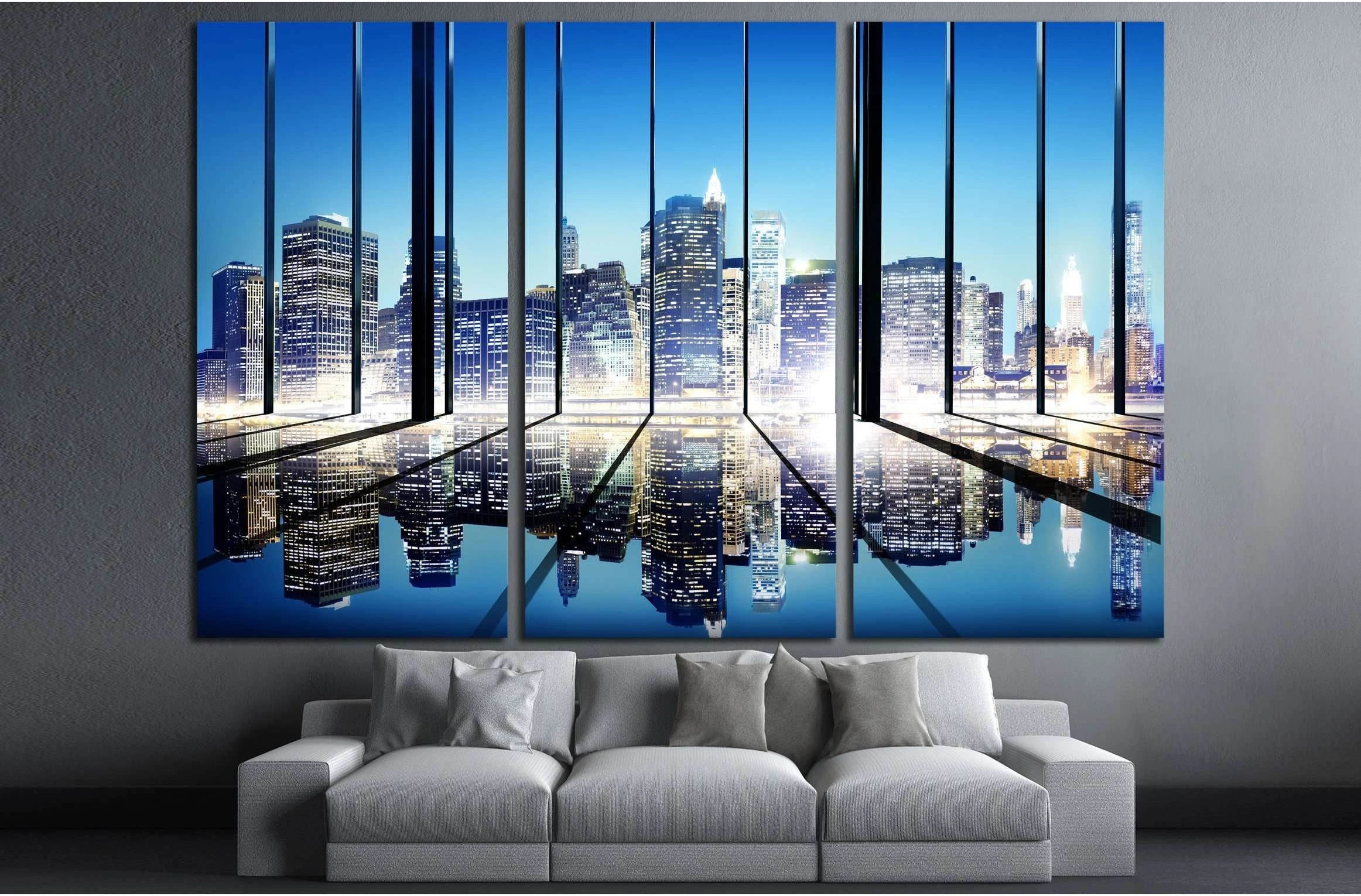 Business Contemporary Meeting Room Office Working Concept №3028 Ready to Hang Canvas Print - Zellart Canvas Prints ALL_Products, s-3028