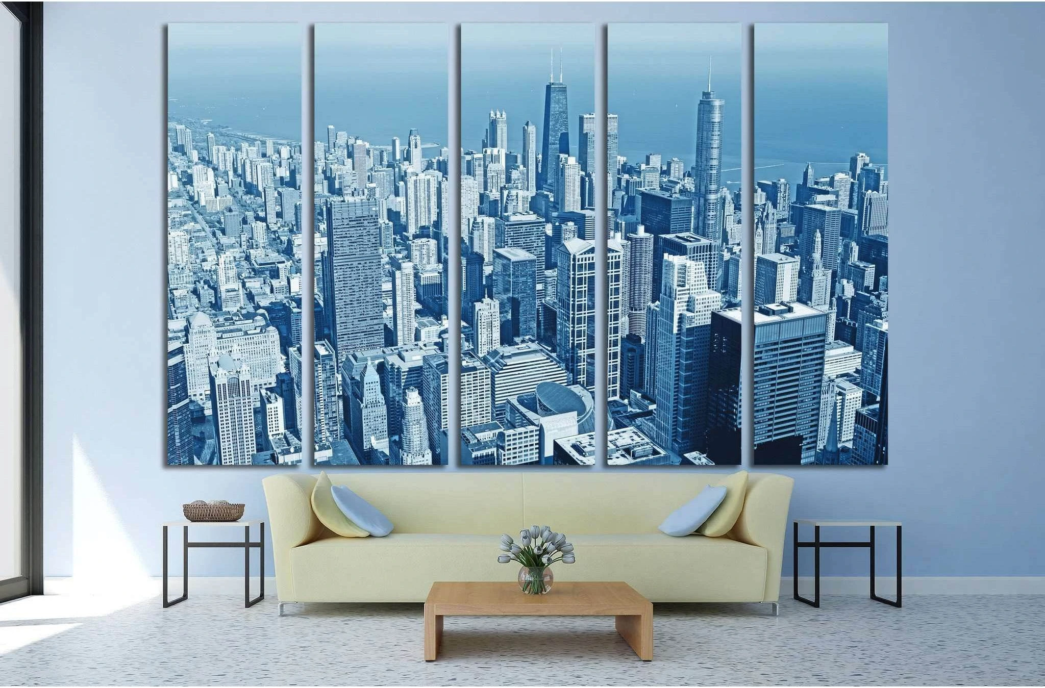 Business Skyline №1126 Ready to Hang Canvas Print - Zellart Canvas Prints ALL_Products, s-1126