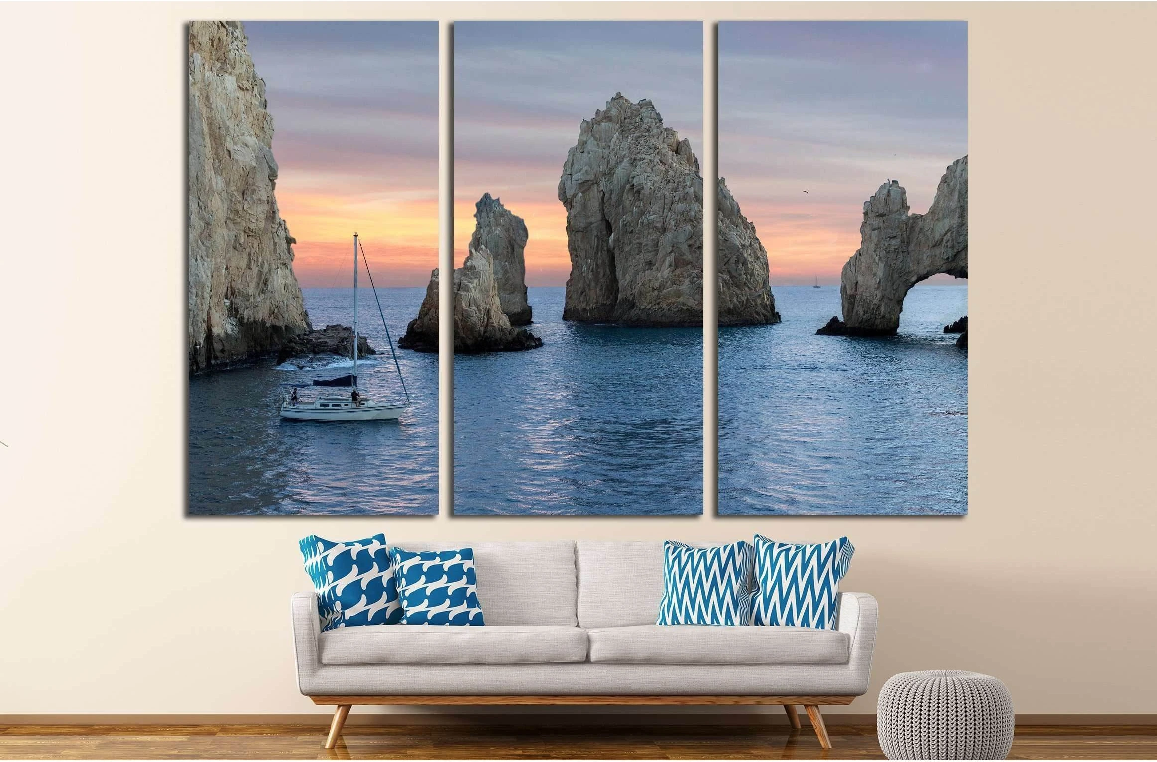 Cabo san Lucas, Mexico №3198 Ready to Hang Canvas Print - Zellart Canvas Prints ALL_Products, s-3198