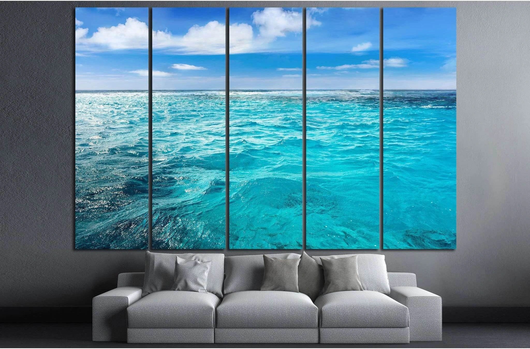 Caribbean sea, Cuba №841 Ready to Hang Canvas Print - Zellart Canvas Prints ALL_Products, s-841