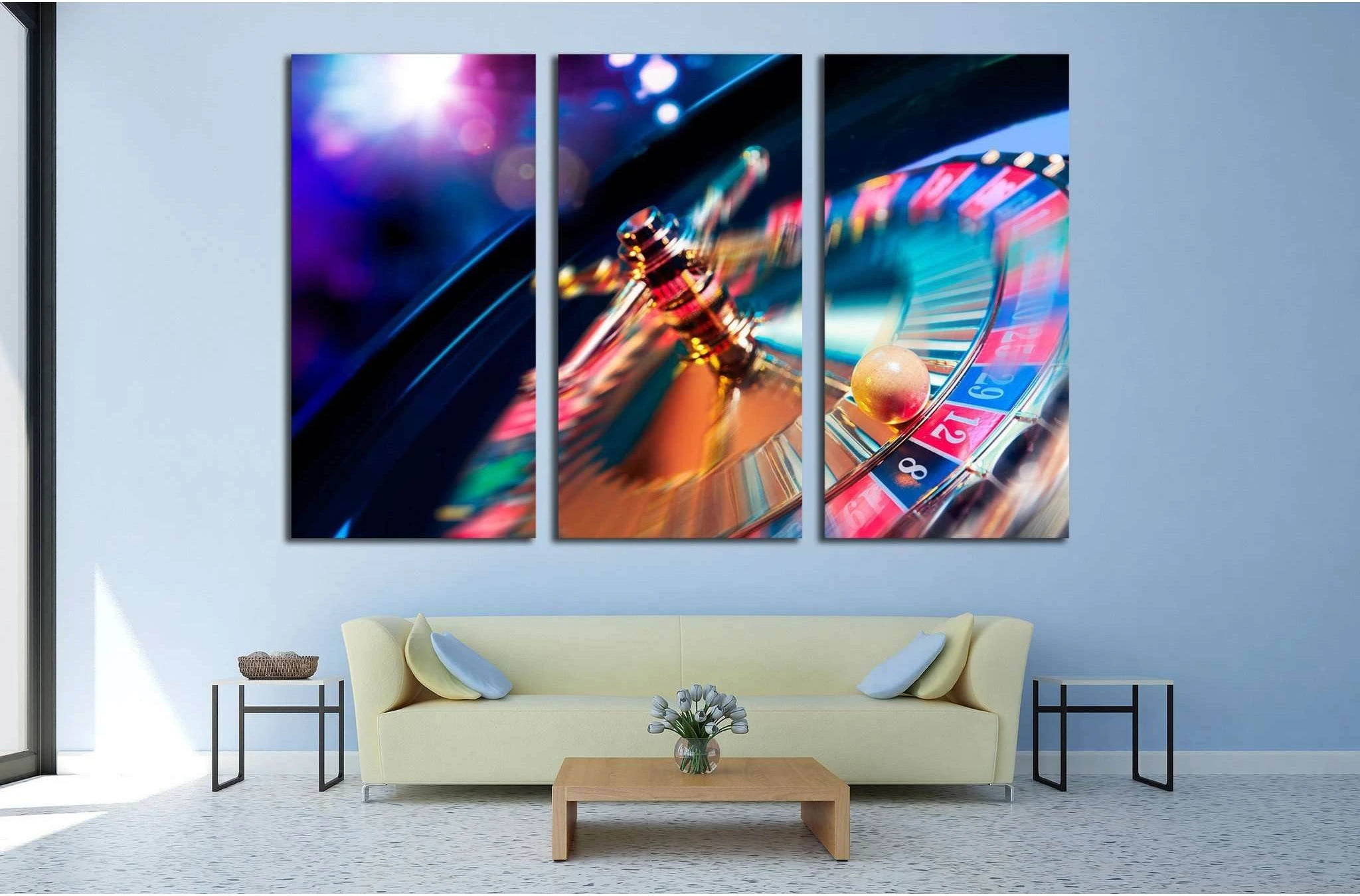 Casino Roulette №546 Ready to Hang Canvas Print - Zellart Canvas Prints ALL_Products, s-546