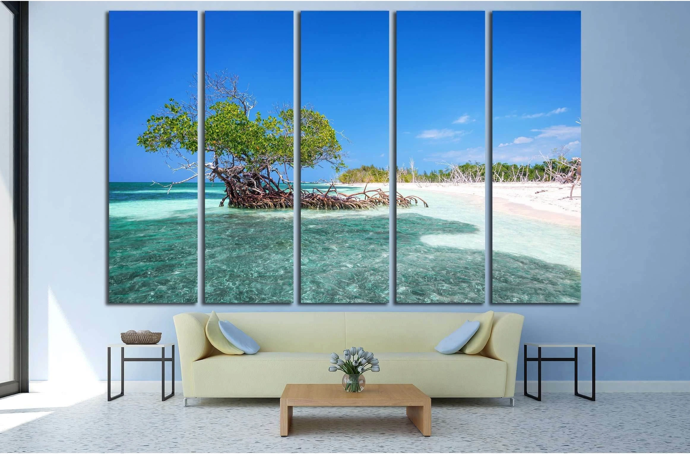 Cayo Levisa island Cuba №3159 Ready to Hang Canvas Print - Zellart Canvas Prints ALL_Products, s-3159