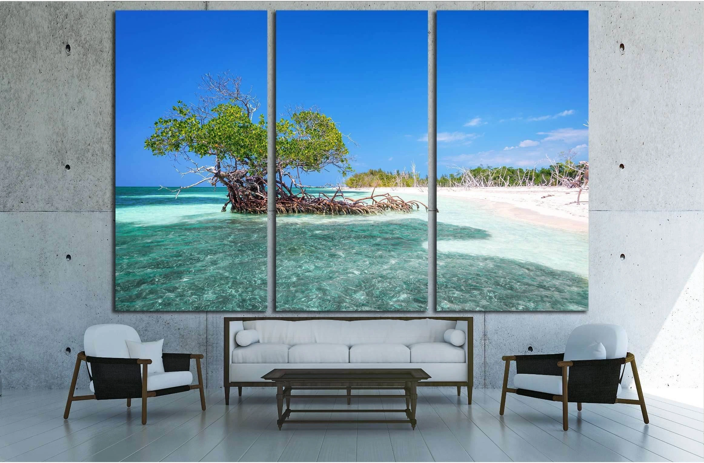 Cayo Levisa island Cuba №3159 Ready to Hang Canvas Print - Zellart Canvas Prints ALL_Products, s-3159