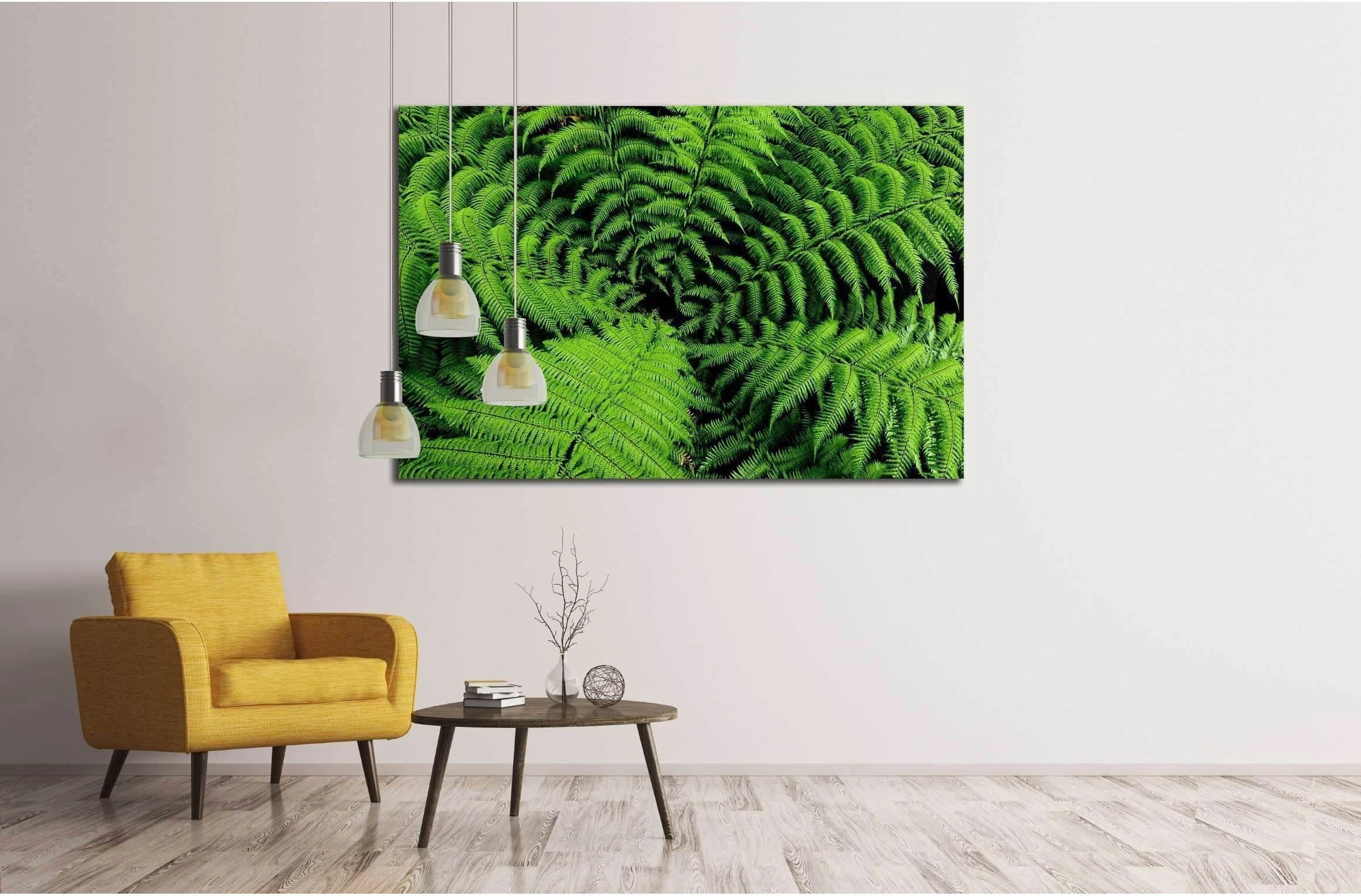 Center of fern tree in native bush, New Zealand №2507 Ready to Hang Canvas Print - Zellart Canvas Prints ALL_Products, s-2507