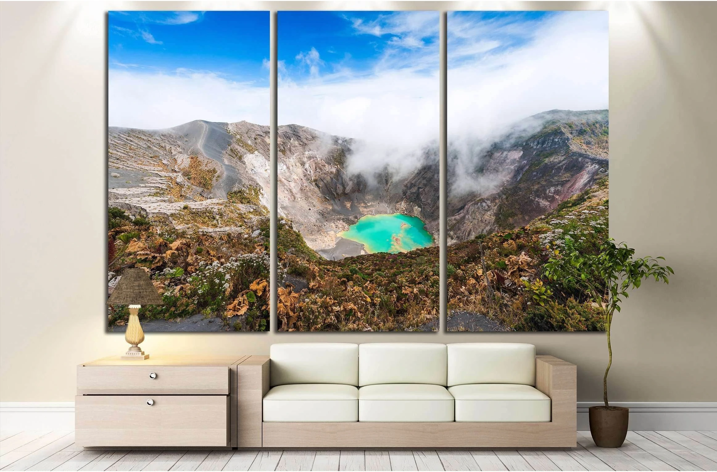 Central America. Costa Rica №3152 Ready to Hang Canvas Print - Zellart Canvas Prints ALL_Products, s-3152
