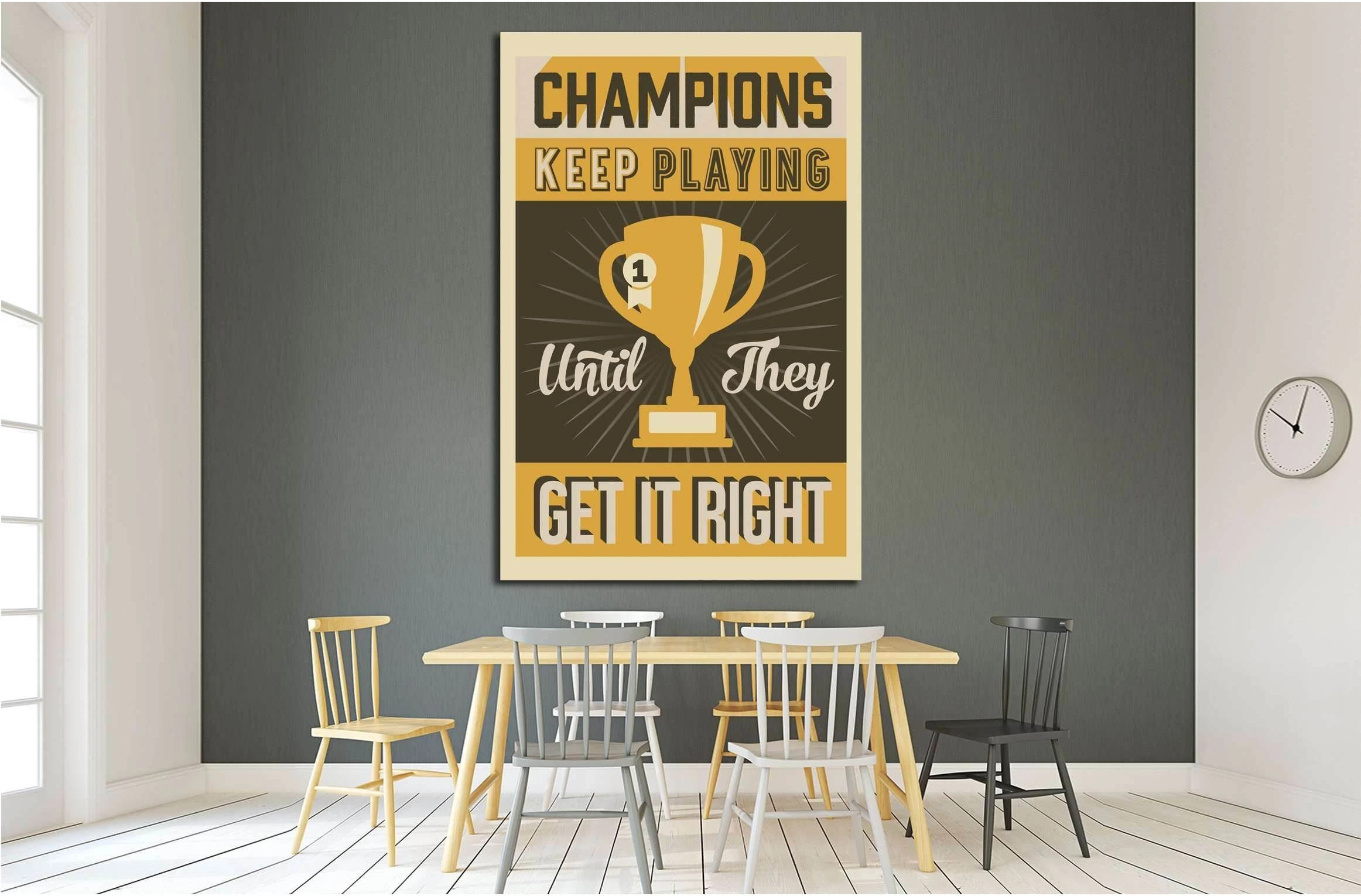 champions №4541 Ready to Hang Canvas Print - Zellart Canvas Prints ALL_Products, s-4541