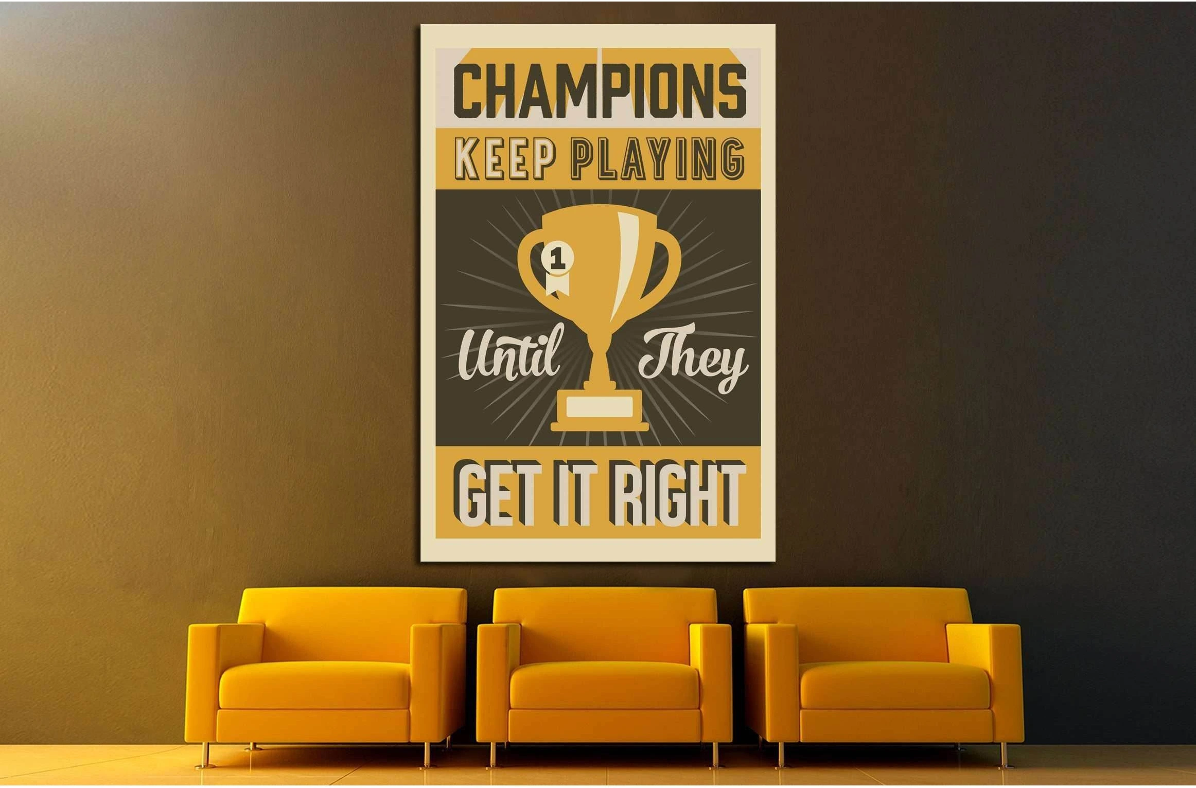 champions №4541 Ready to Hang Canvas Print - Zellart Canvas Prints ALL_Products, s-4541