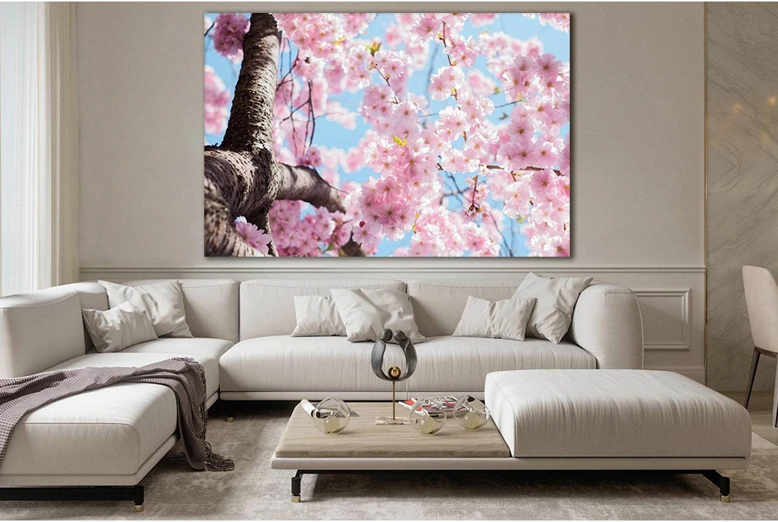 Cherry Blossom №SL721 Ready to Hang Canvas Print - Zellart Canvas Prints 0new, ALL_Products, Floral & Botanical Wall Art