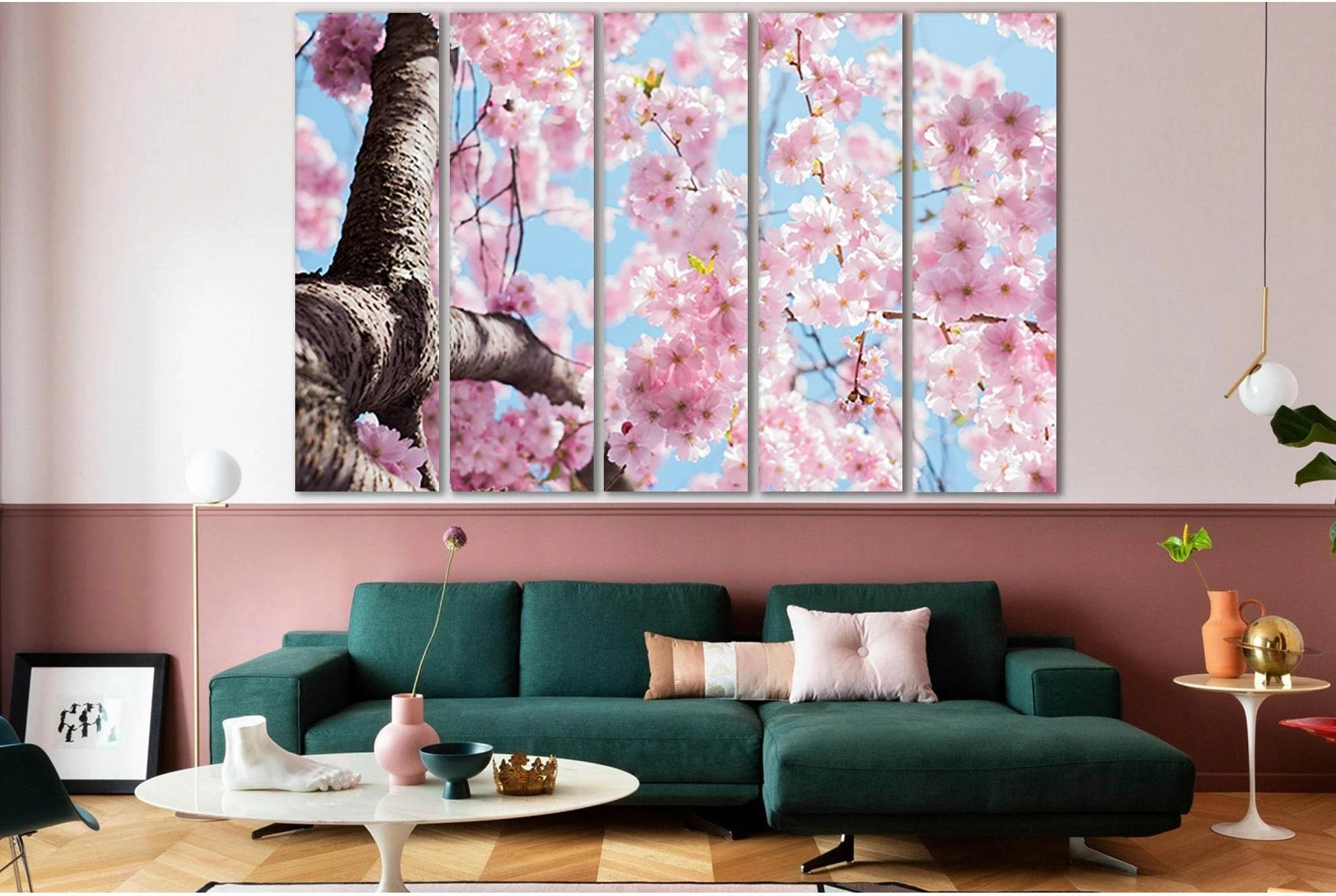 Cherry Blossom №SL721 Ready to Hang Canvas Print - Zellart Canvas Prints 0new, ALL_Products, Floral & Botanical Wall Art