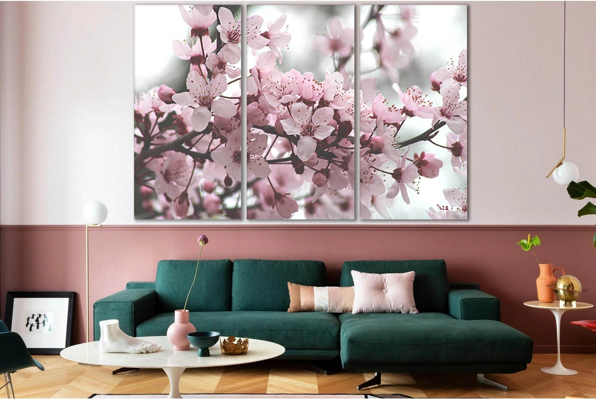 Cherry Blossoms №SL726 Ready to Hang Canvas Print - Zellart Canvas Prints 0new, ALL_Products, Floral & Botanical Wall Art