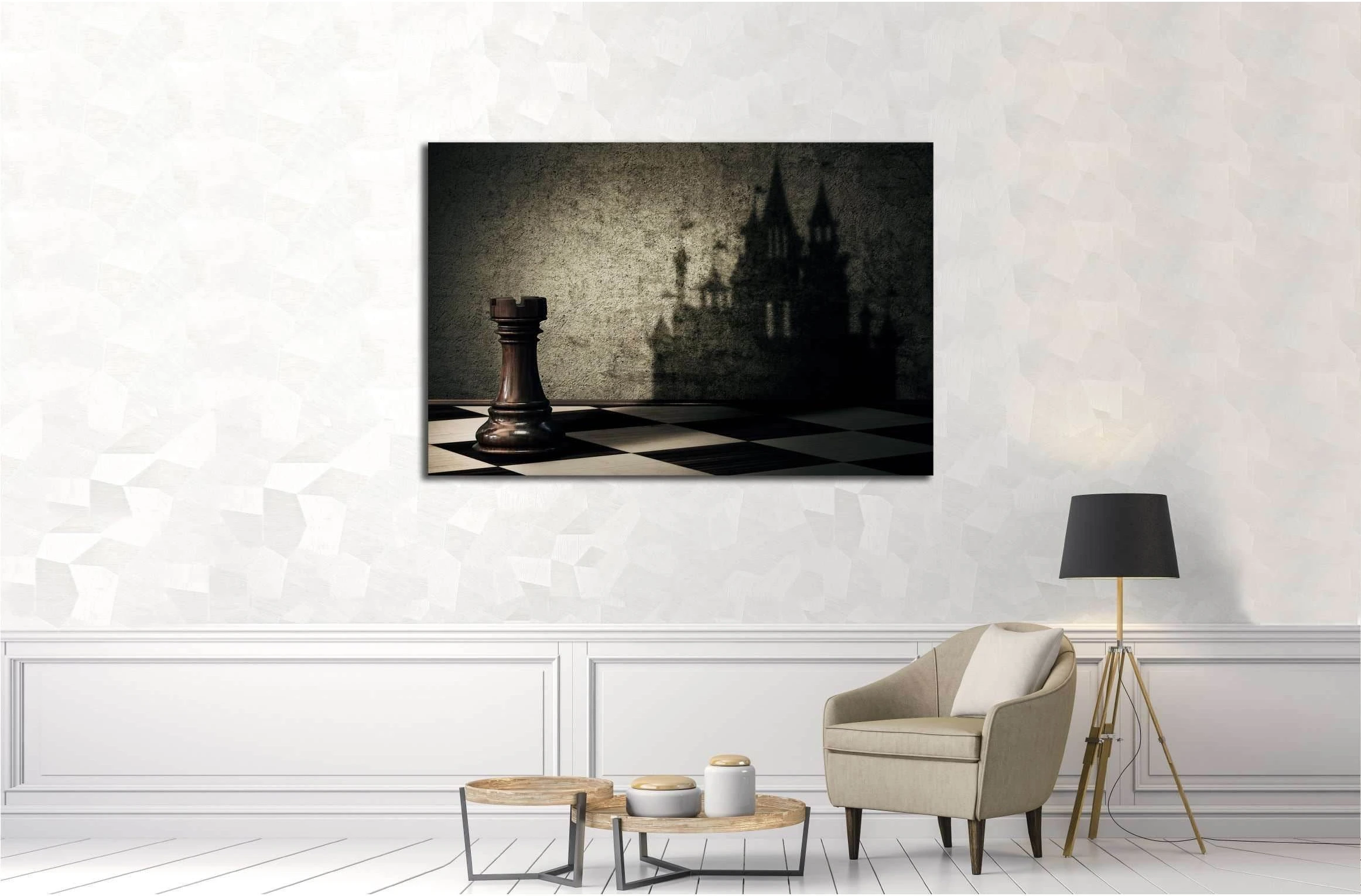 Chess Board №3243 Ready to Hang Canvas Print - Zellart Canvas Prints ALL_Products, s-3243