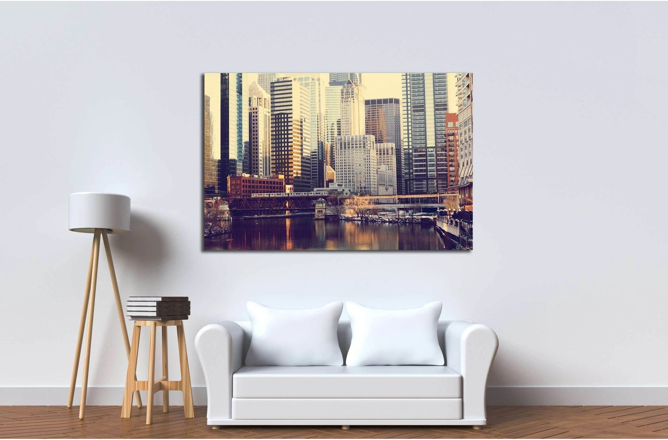 Chicago №2170 Ready to Hang Canvas Print - Zellart Canvas Prints ALL_Products, s-2170