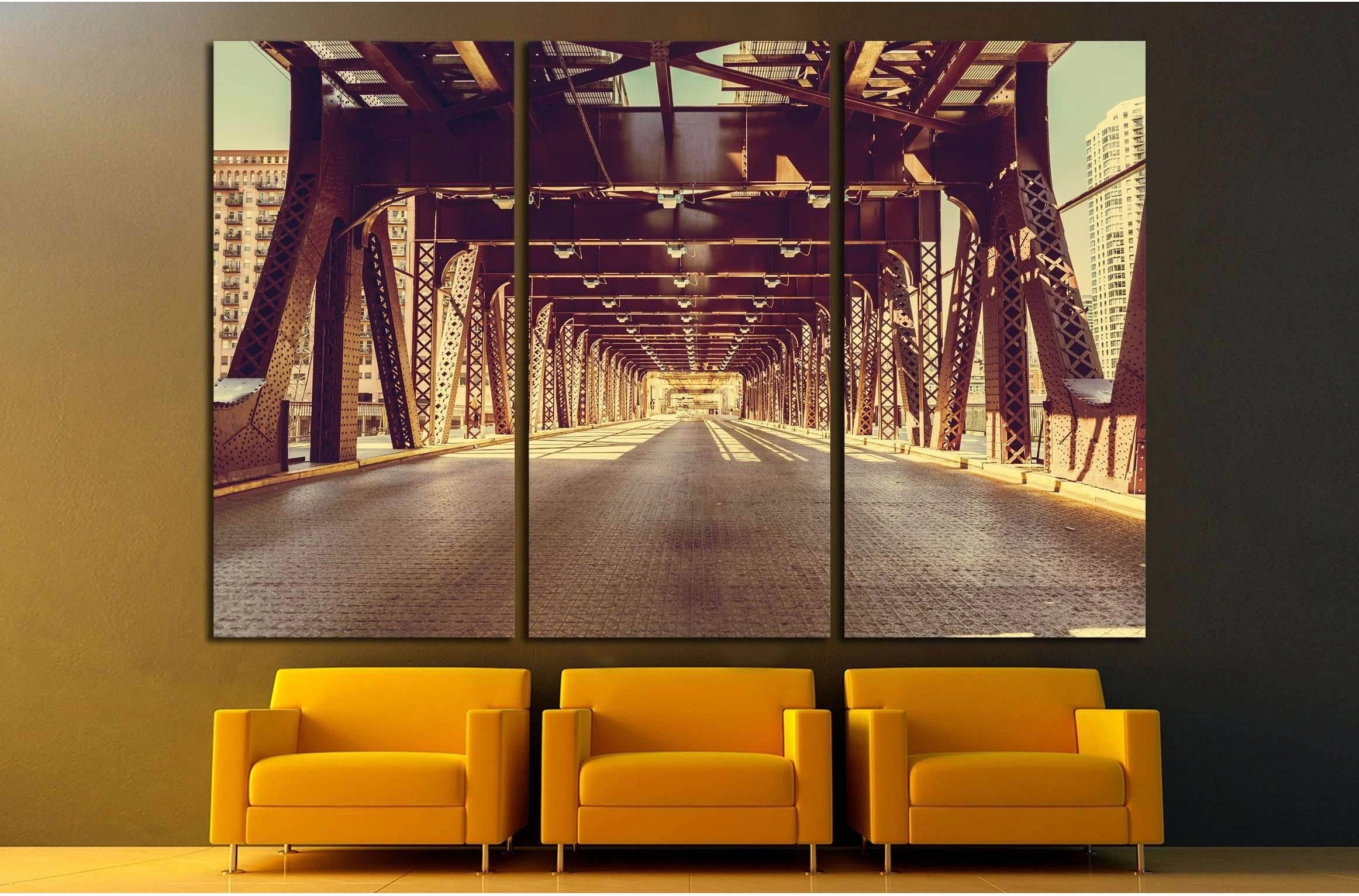 Chicago №2172 Ready to Hang Canvas Print - Zellart Canvas Prints ALL_Products, s-2172