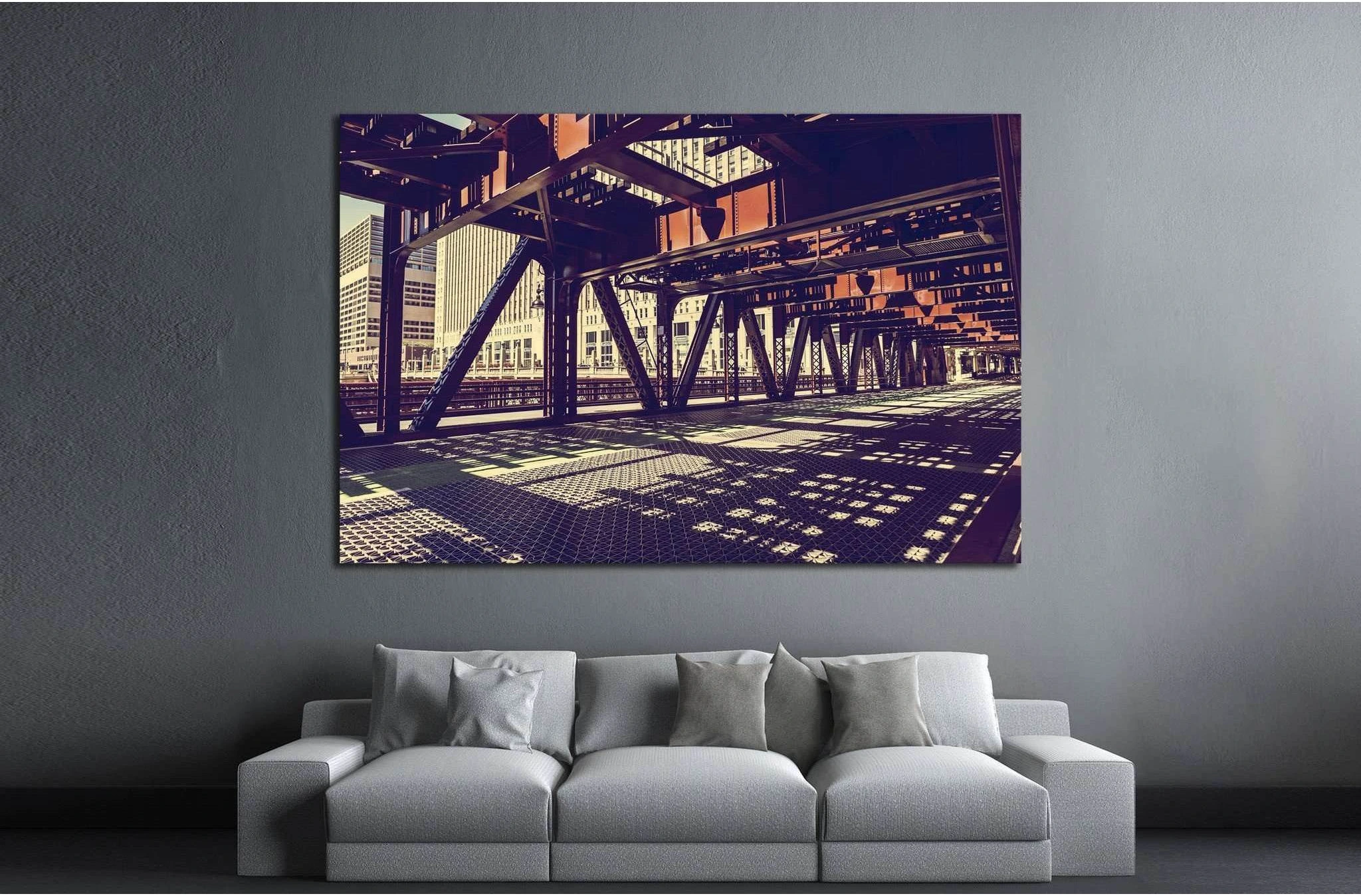 Chicago №892 Ready to Hang Canvas Print - Zellart Canvas Prints ALL_Products, s-892