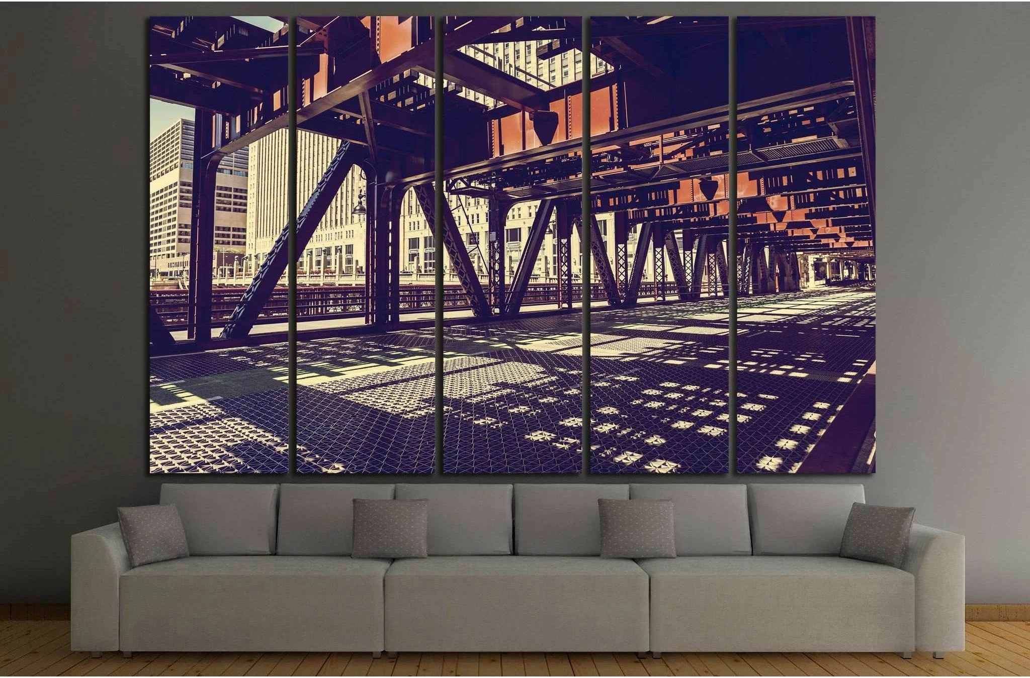 Chicago №892 Ready to Hang Canvas Print - Zellart Canvas Prints ALL_Products, s-892