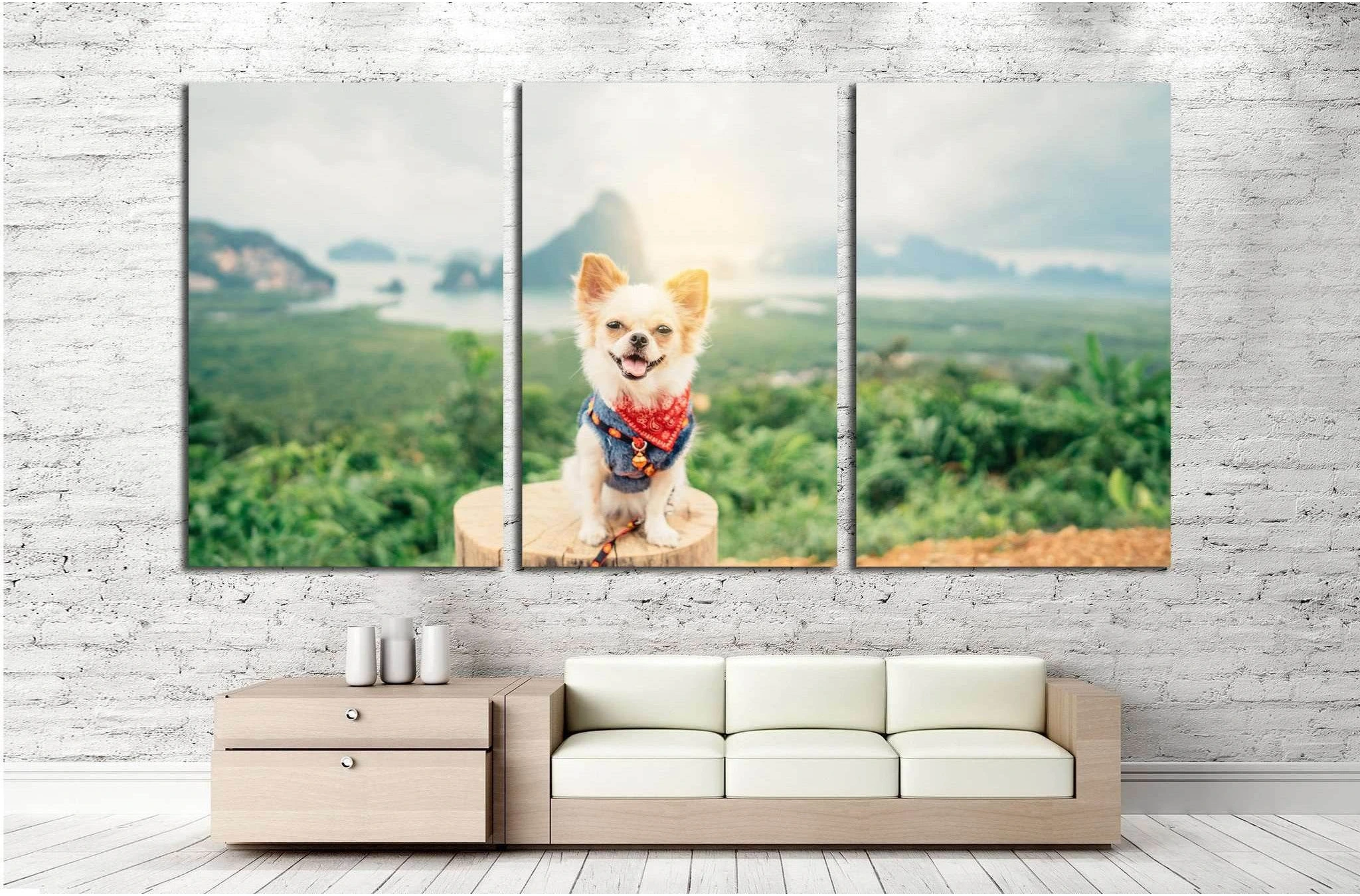 Chihuahua №3 Ready to Hang Canvas Print - Zellart Canvas Prints ALL_Products, s-3