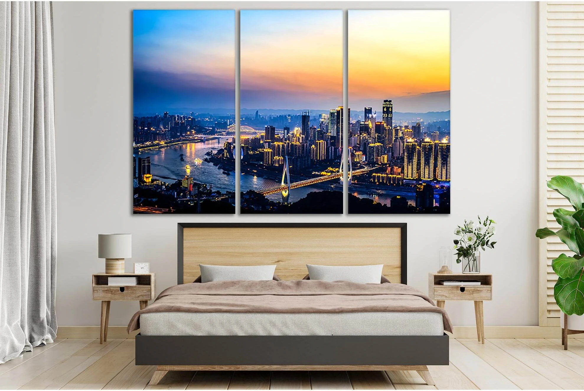 Chongqing Beautiful City №SL369 Ready to Hang Canvas Print - Zellart Canvas Prints 0new, ALL_Products, Cityscapes & Skylines