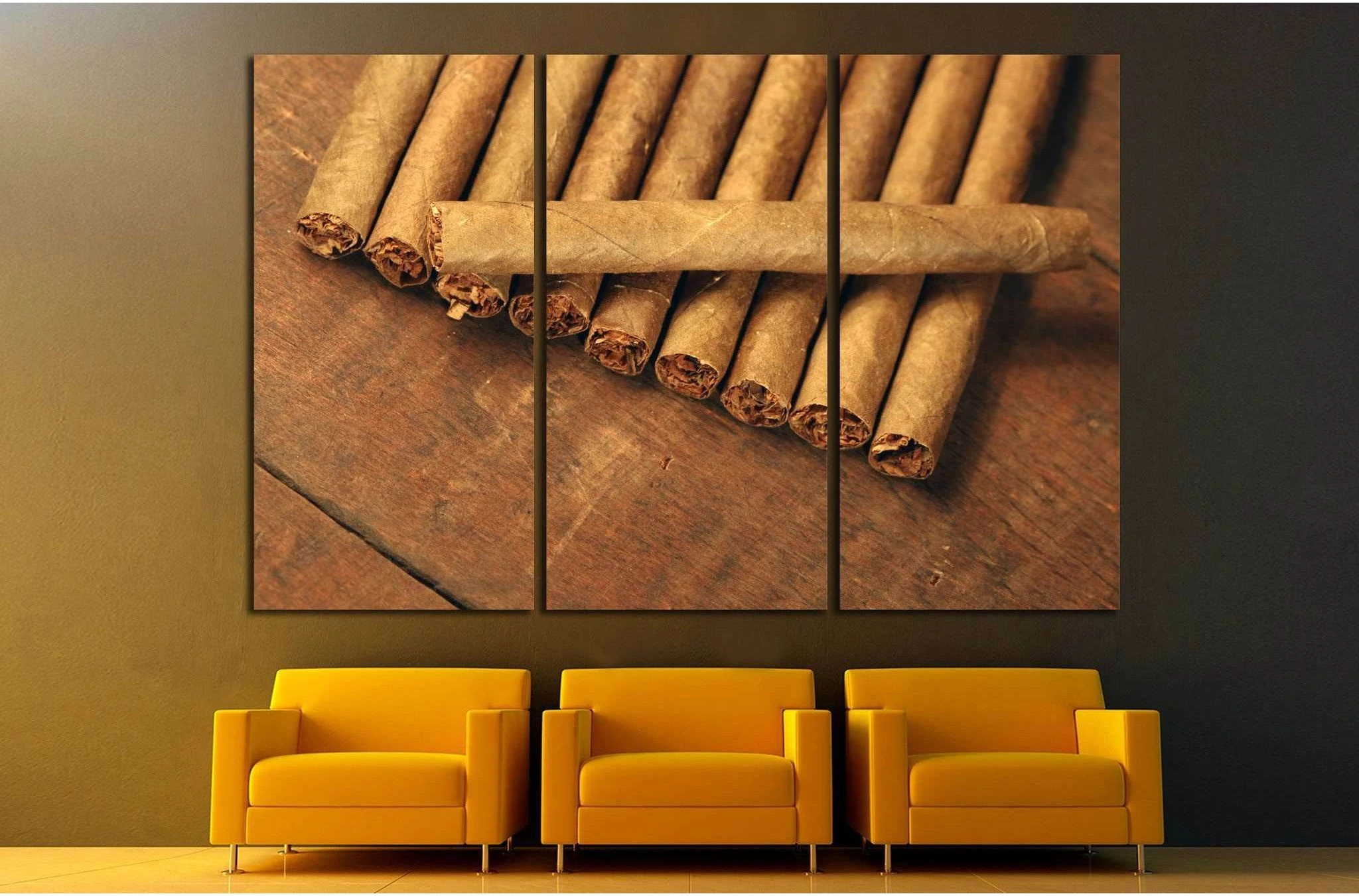 Cigar №519 Ready to Hang Canvas Print - Zellart Canvas Prints ALL_Products, s-519