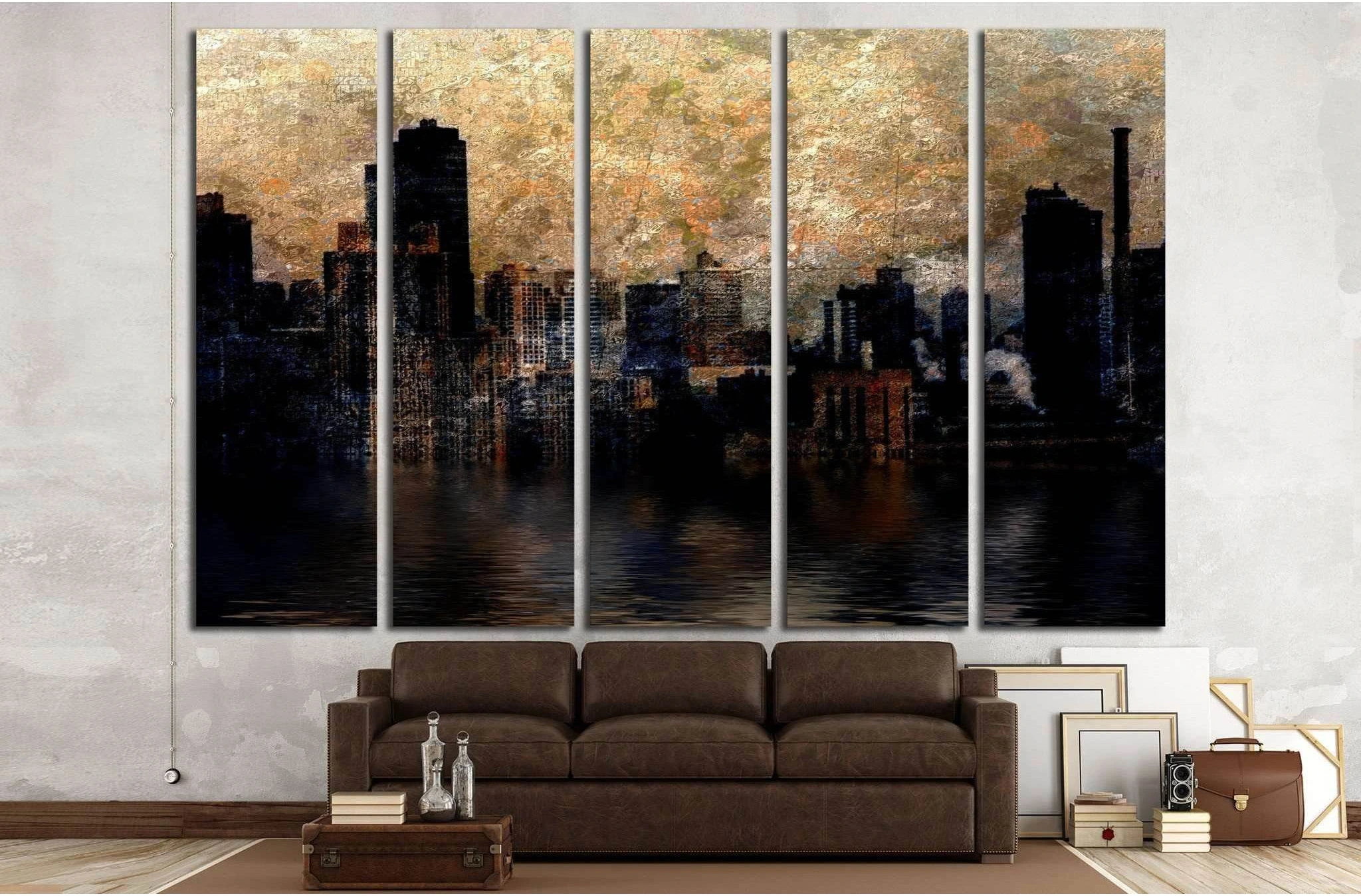 City №1617 Ready to Hang Canvas Print - Zellart Canvas Prints ALL_Products, s-1617