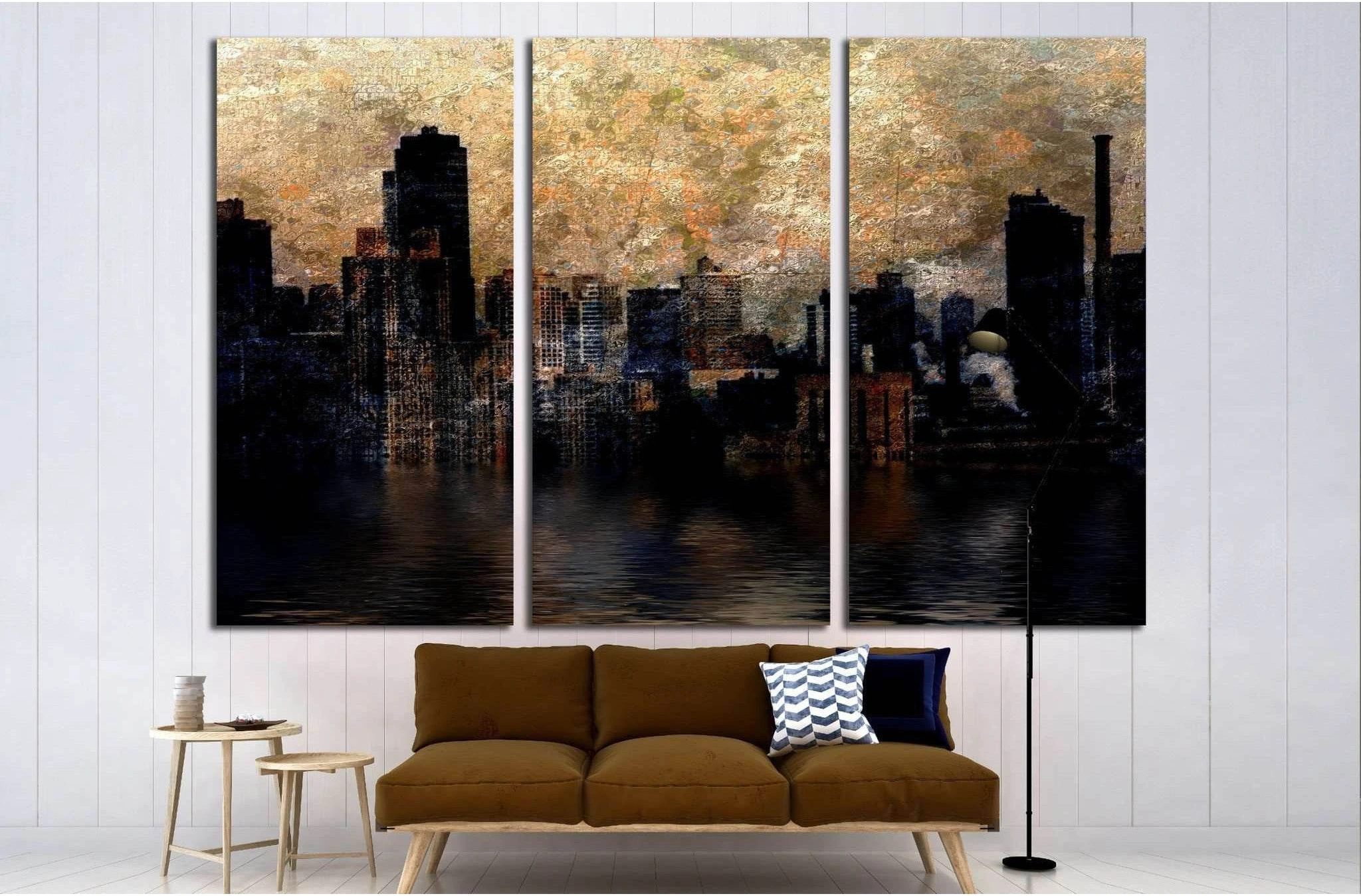 City №1617 Ready to Hang Canvas Print - Zellart Canvas Prints ALL_Products, s-1617