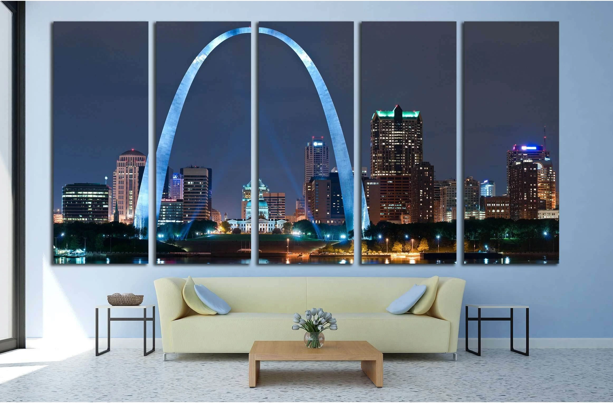 City of St. Louis №2011 Ready to Hang Canvas Print - Zellart Canvas Prints ALL_Products, s-2011