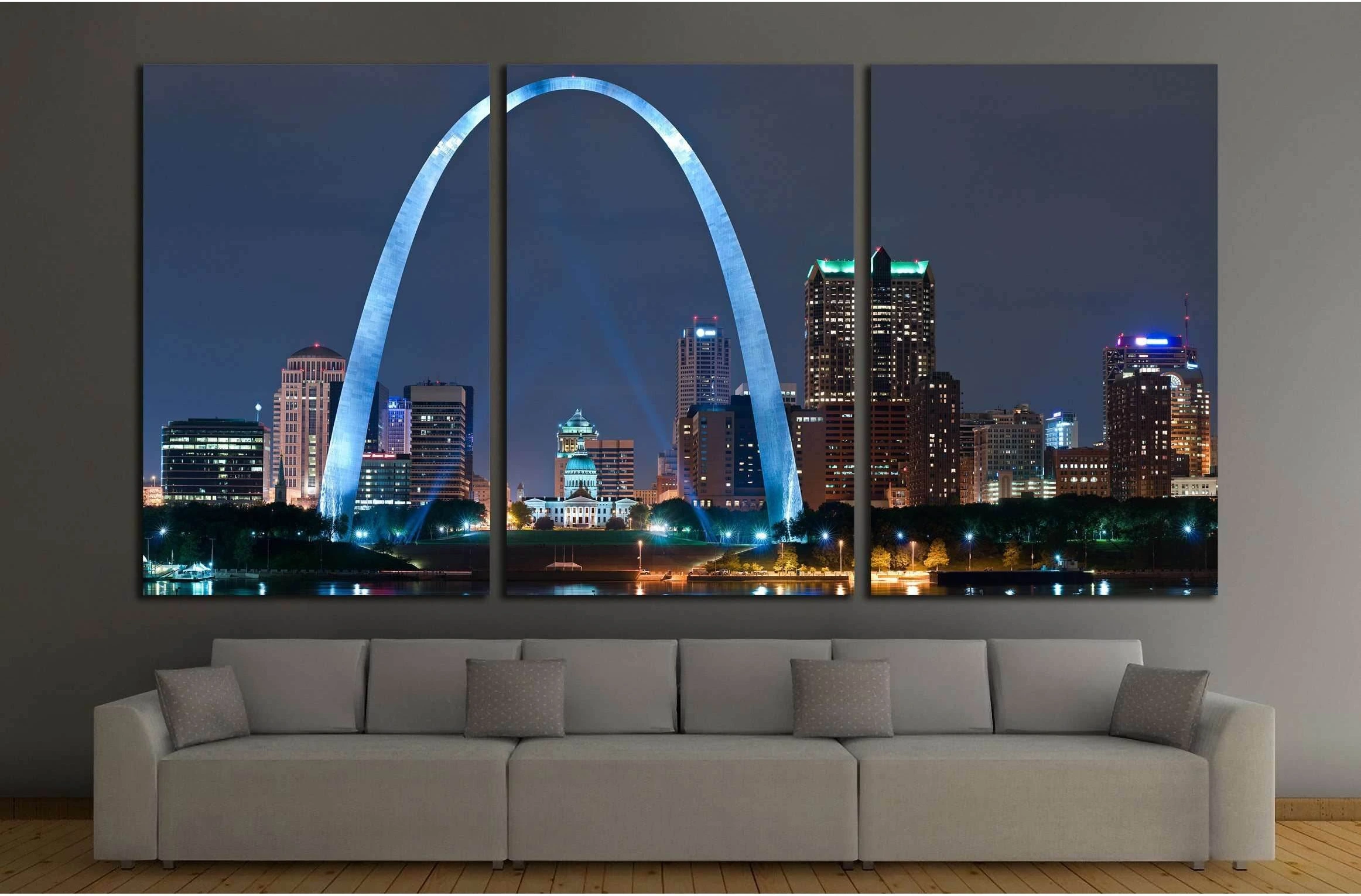 City of St. Louis №2011 Ready to Hang Canvas Print - Zellart Canvas Prints ALL_Products, s-2011