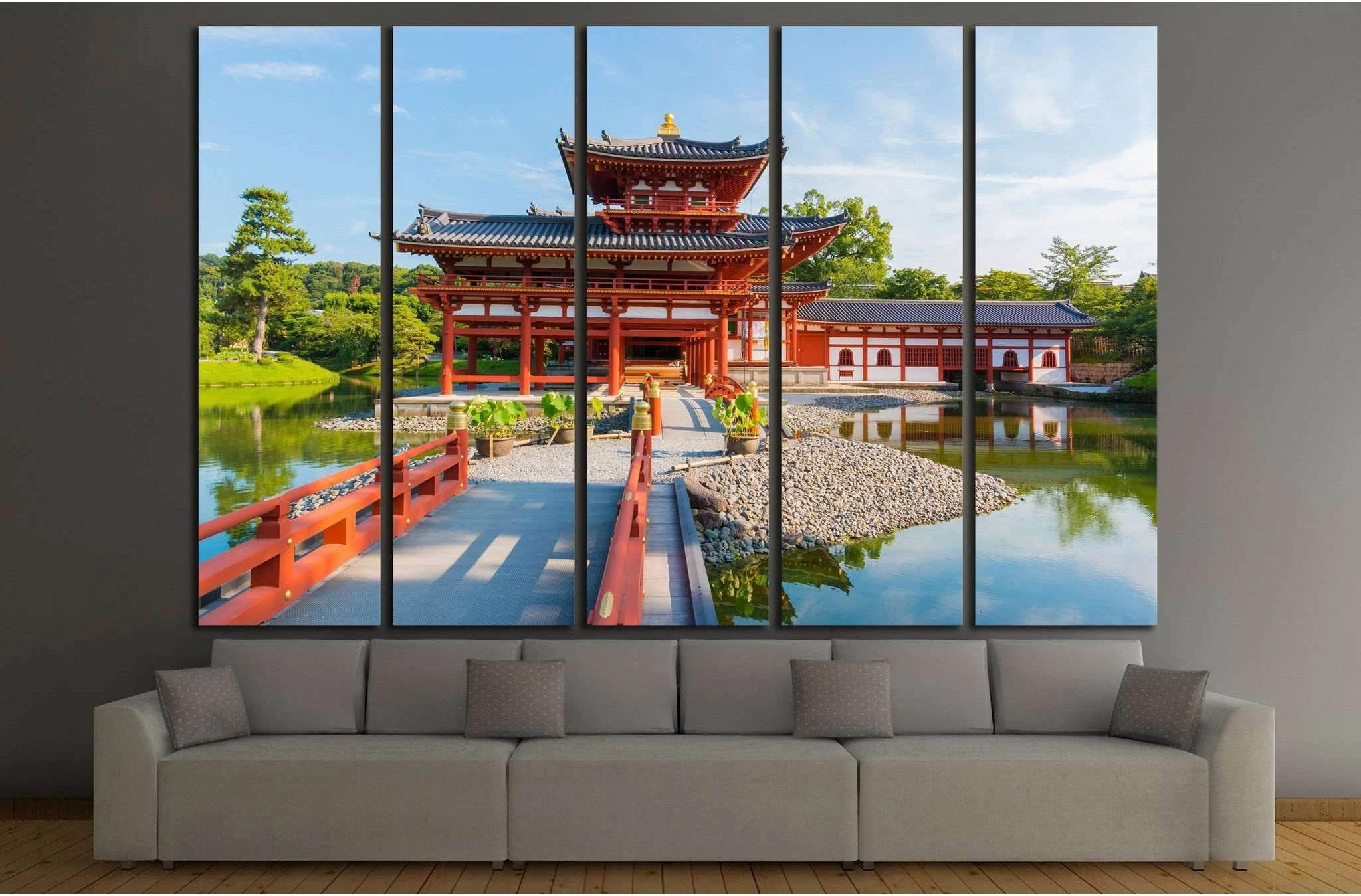 city of Uji in Kyoto №1005 Ready to Hang Canvas Print - Zellart Canvas Prints ALL_Products, s-1005
