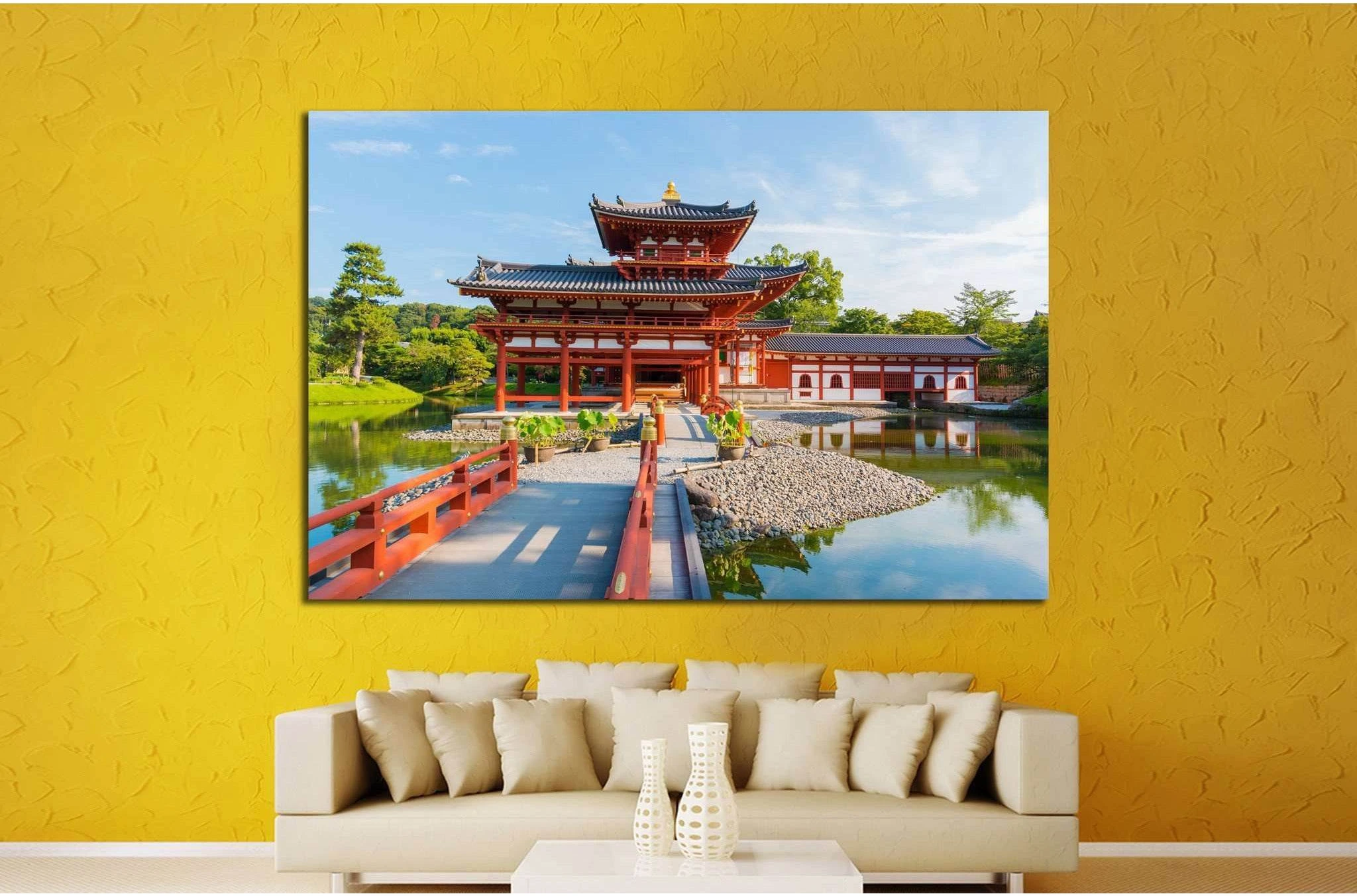 city of Uji in Kyoto №1005 Ready to Hang Canvas Print - Zellart Canvas Prints ALL_Products, s-1005
