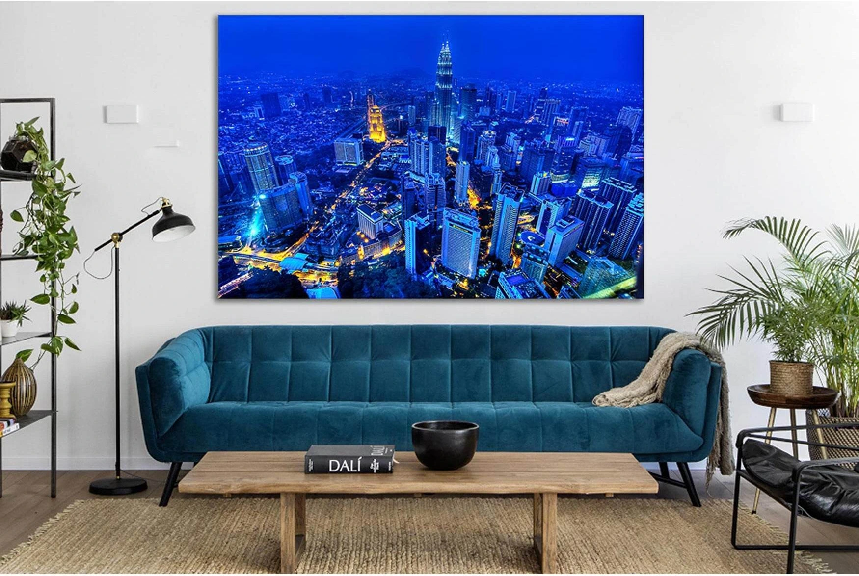 Cityscape Kuala Lumpur №SL349 Ready to Hang Canvas Print - Zellart Canvas Prints 0new, ALL_Products, Cityscapes & Skylines