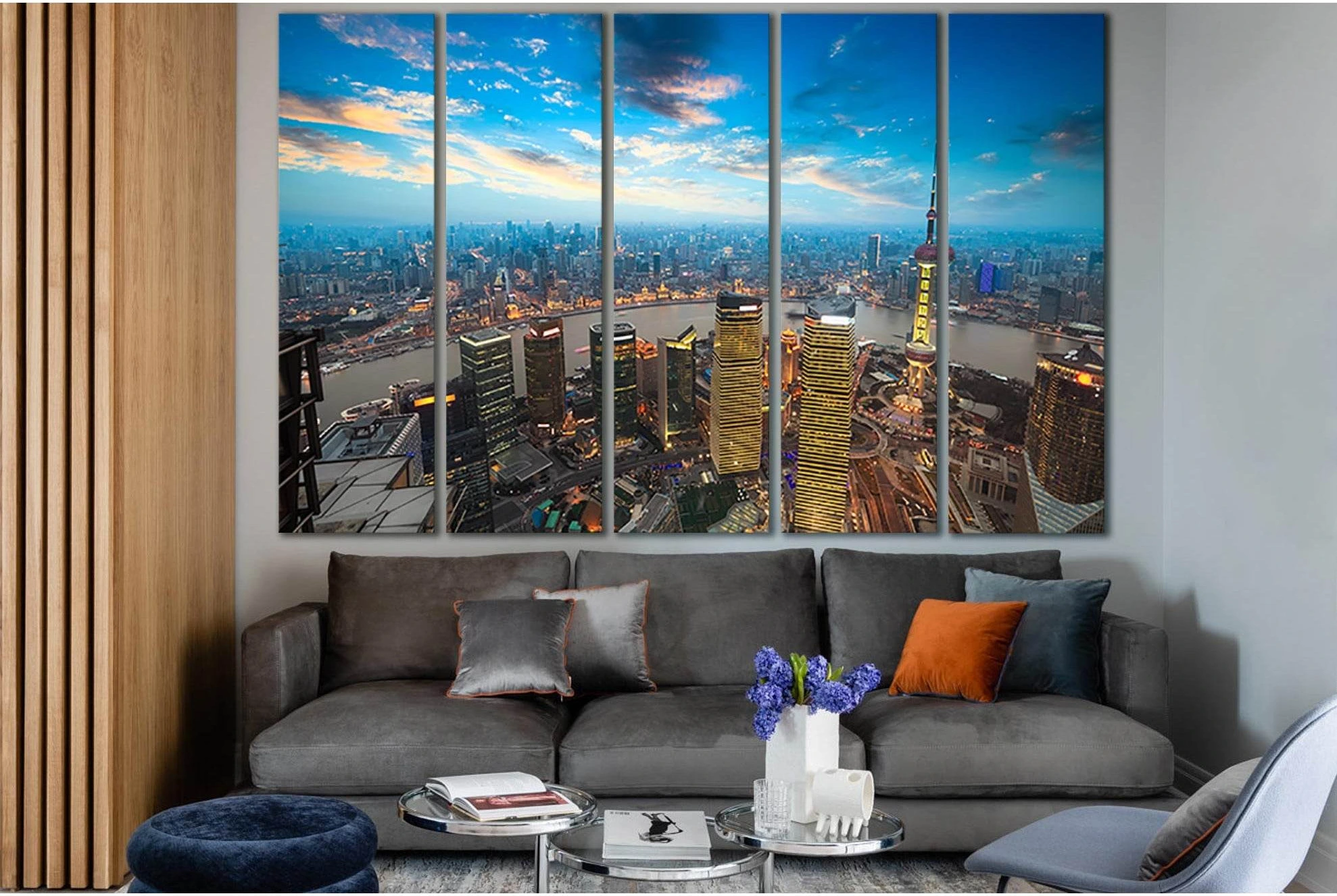 Cityscape Shanghai China №SL1461 Ready to Hang Canvas Print - Zellart Canvas Prints 0new, ALL_Products, CITYSCAPES & SKYLINES