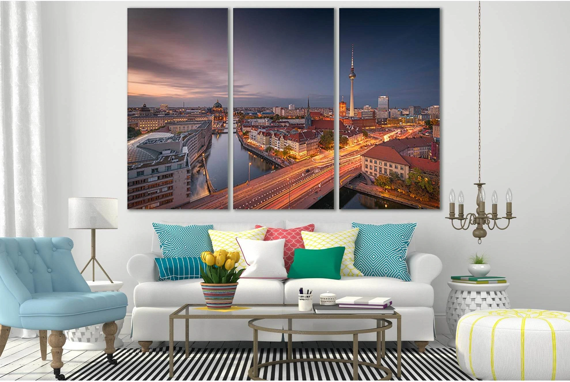 Cityscapes Germany Berlin №SL316 Ready to Hang Canvas Print - Zellart Canvas Prints 0new, ALL_Products, Cityscapes & Skylines