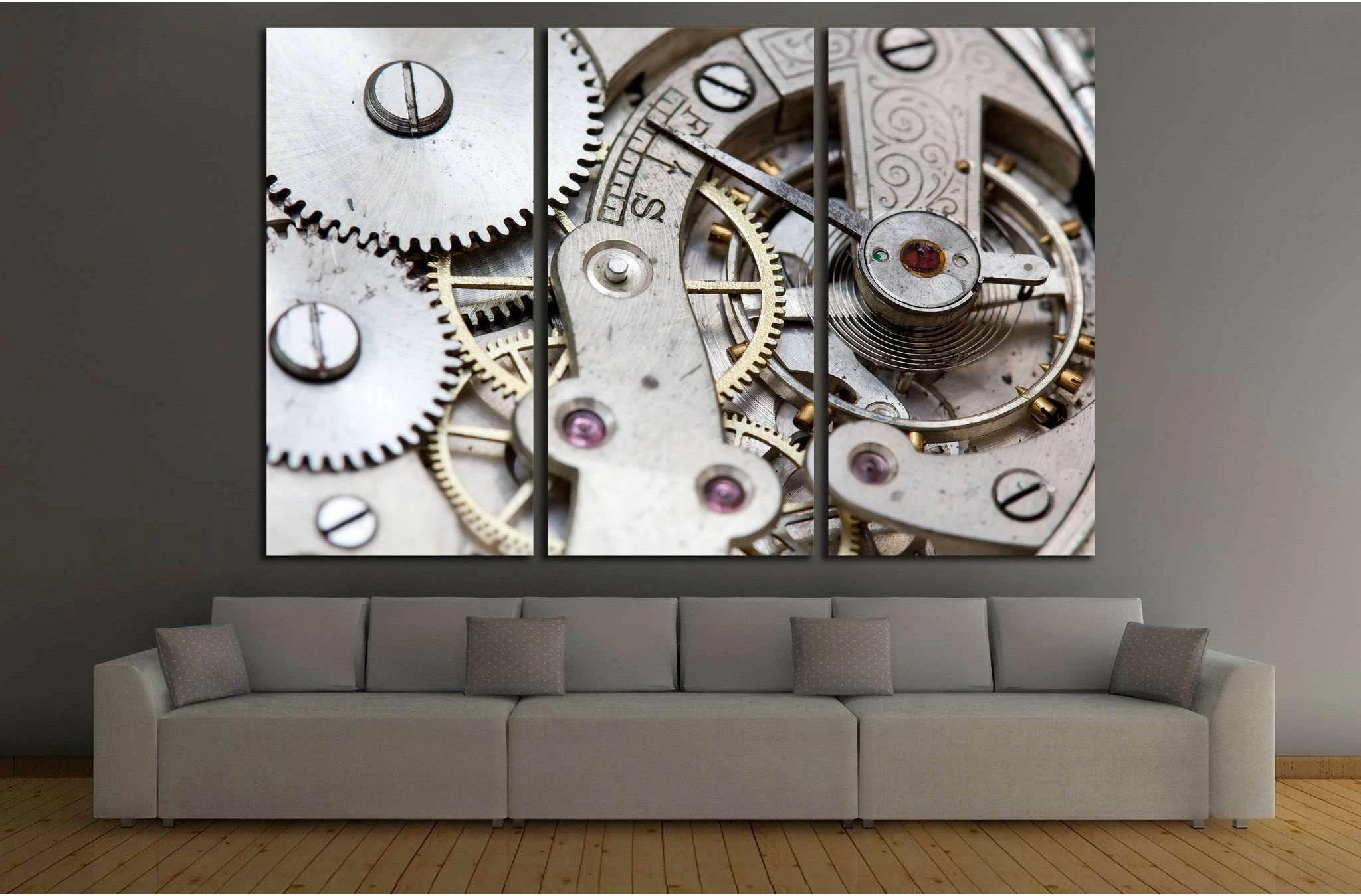 Clock wall art №216 Ready to Hang Canvas Print - Zellart Canvas Prints ALL_Products, wd-216