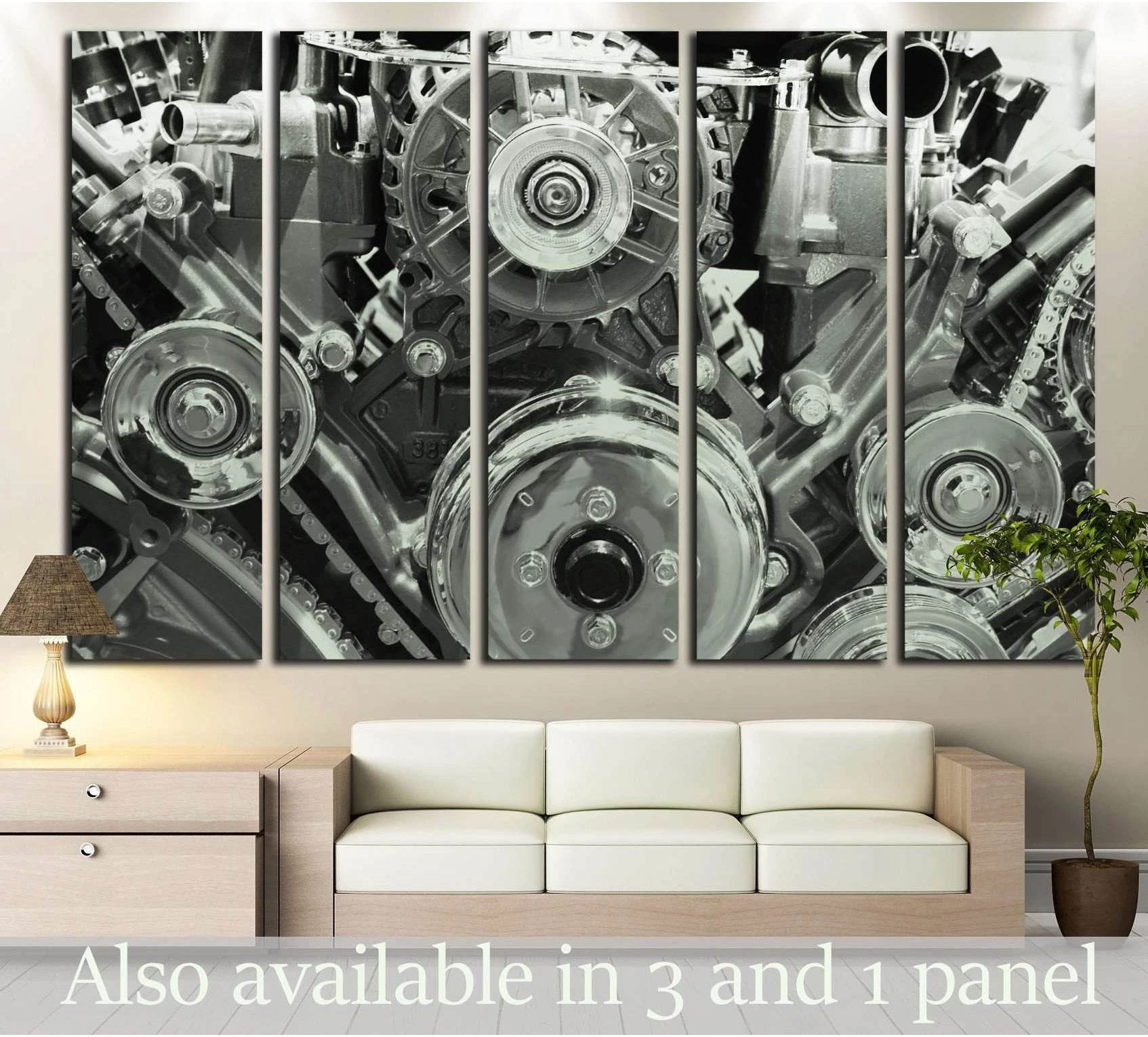 Close up engine №137 Ready to Hang Canvas Print - Zellart Canvas Prints ALL_Products, wd-137