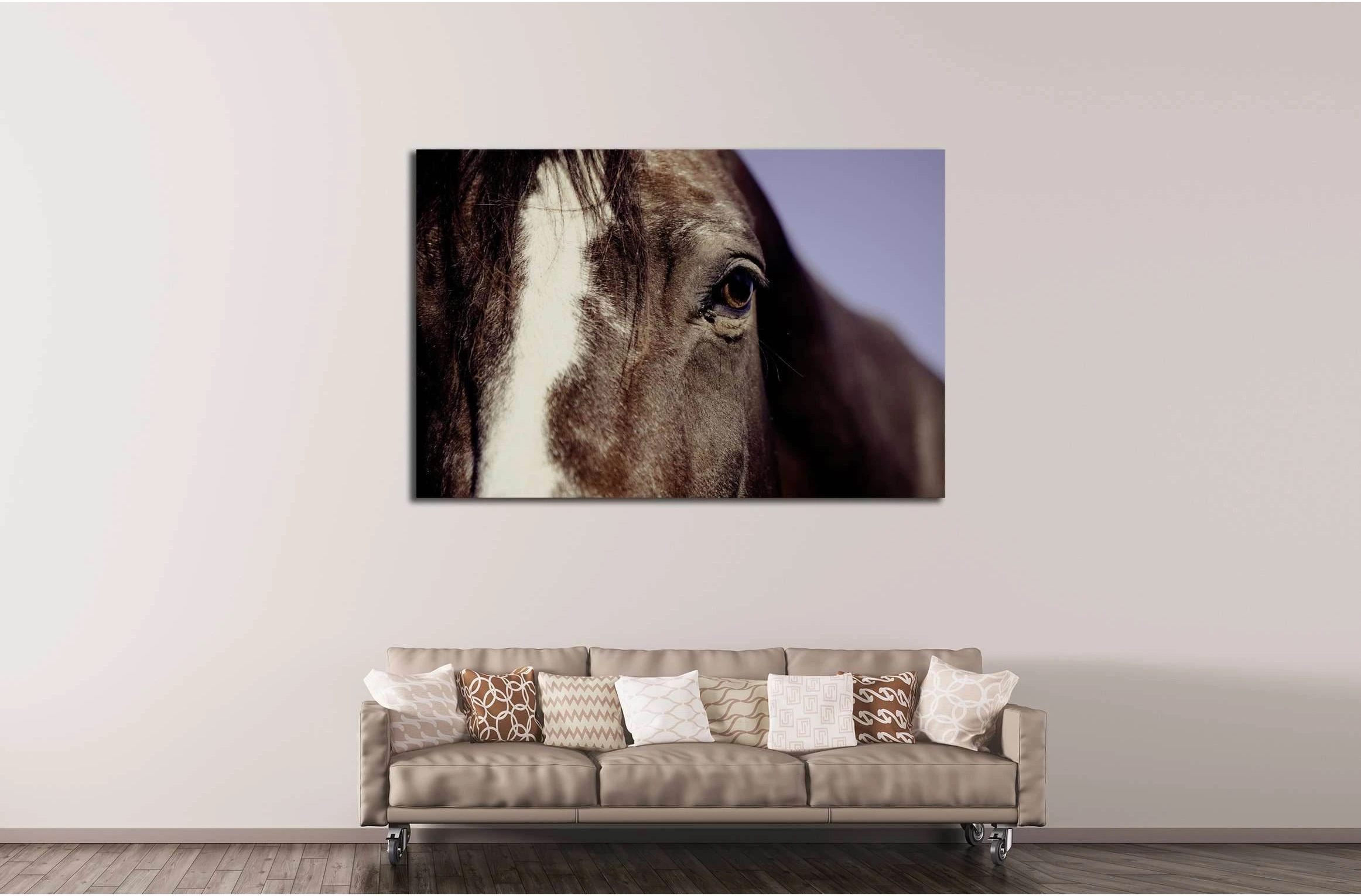 Closeup horse canvas print №5017 - Zellart Canvas Prints ALL_Products, Horses, s-5017
