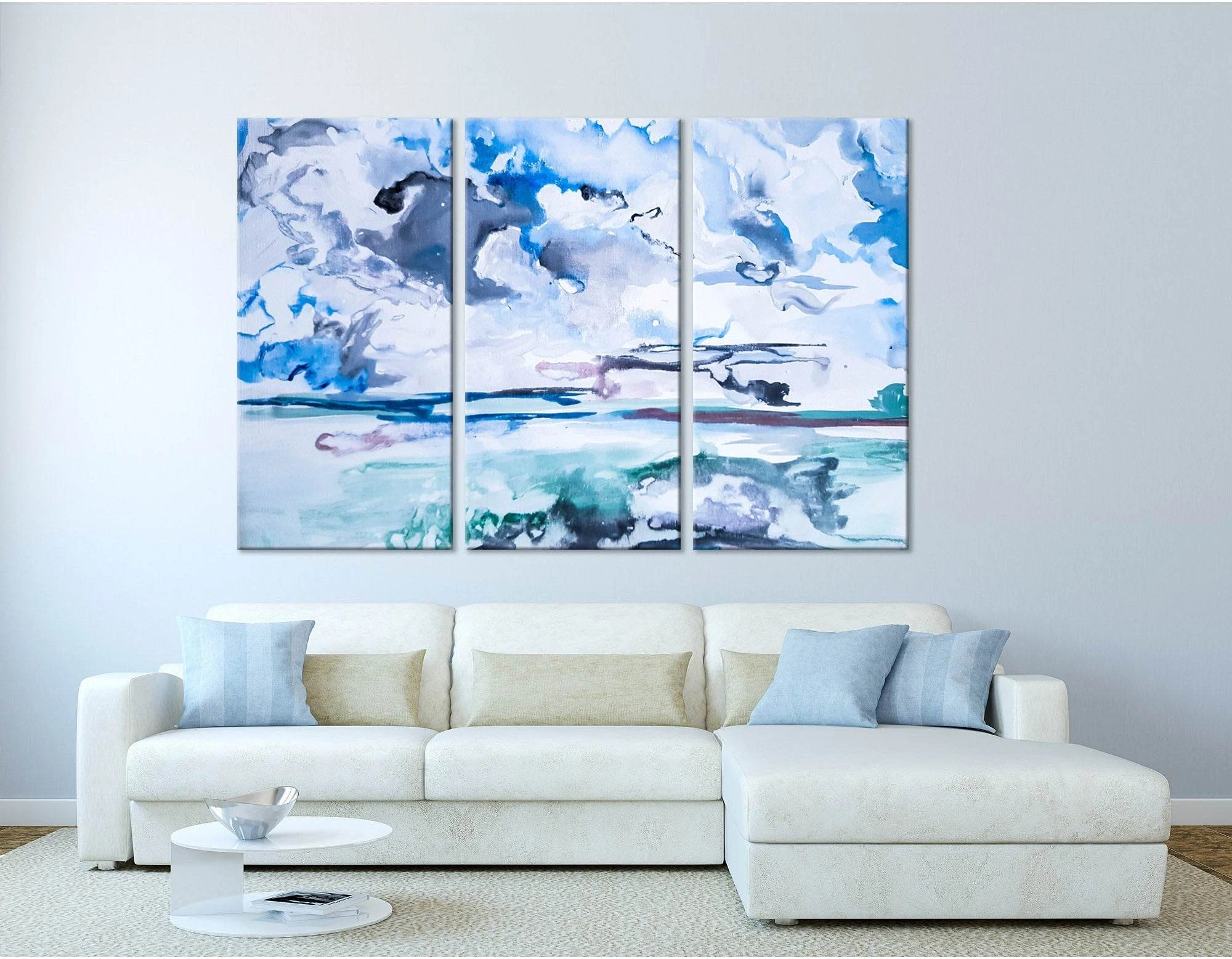 Cloudy Sky Abstract №04257 Ready to Hang Canvas Print - Zellart Canvas Prints ALL_Products