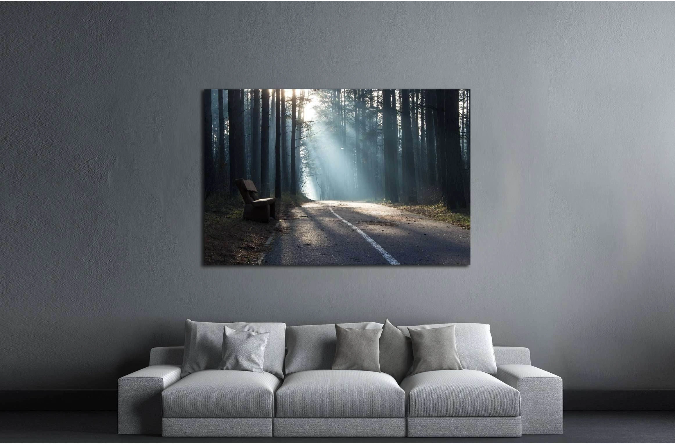 Cold morning №3100 Ready to Hang Canvas Print - Zellart Canvas Prints ALL_Products, s-3100