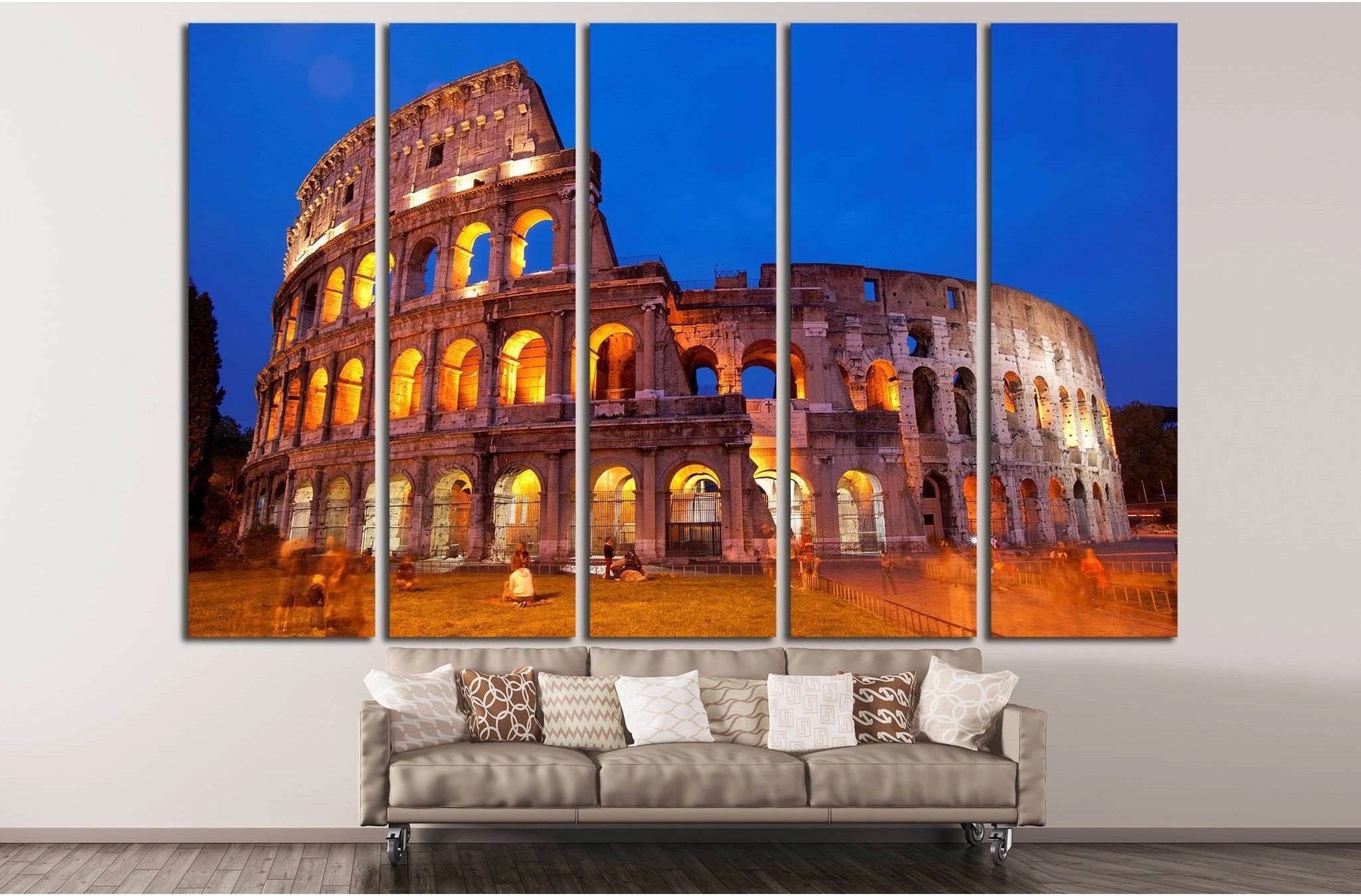 Coliseum, Rome №854 Ready to Hang Canvas Print - Zellart Canvas Prints ALL_Products, s-854