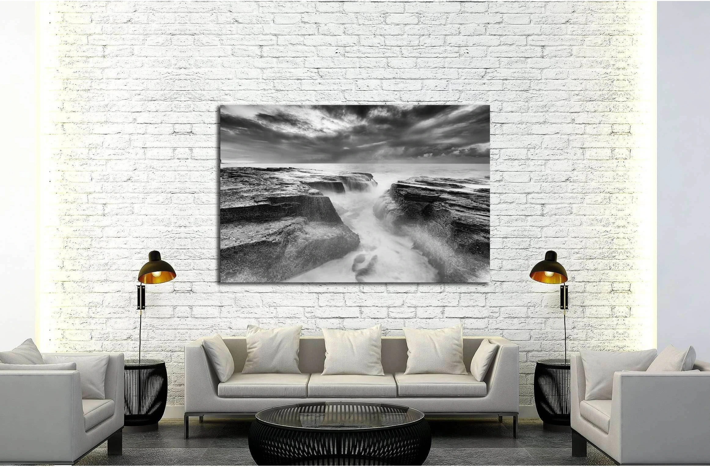 Collaroy beach Narrabeen head in Sydney, Australia №3165 Ready to Hang Canvas Print - Zellart Canvas Prints ALL_Products, s-3165