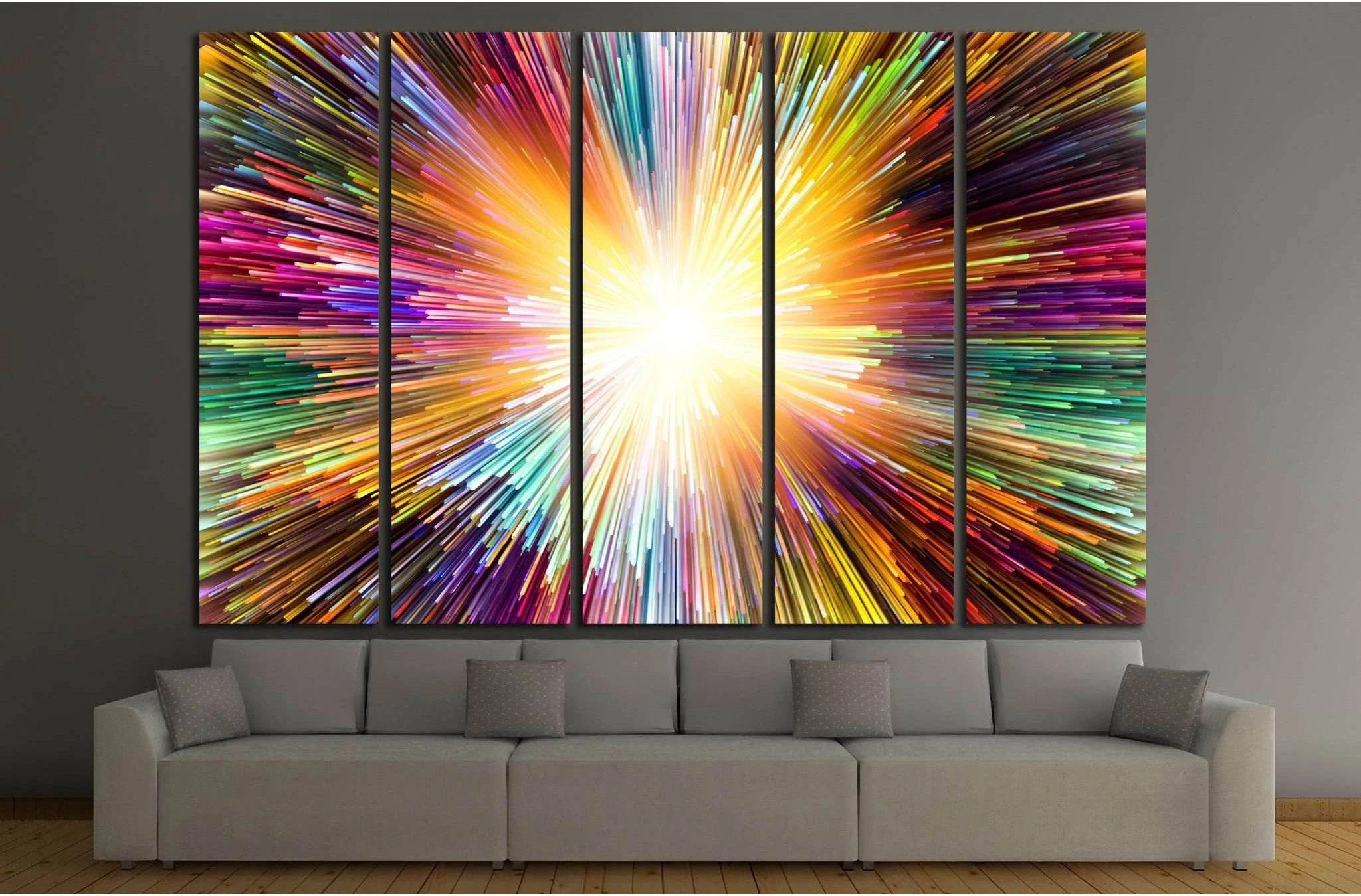Color Explosion №1057 Ready to Hang Canvas Print - Zellart Canvas Prints ALL_Products, s-1057