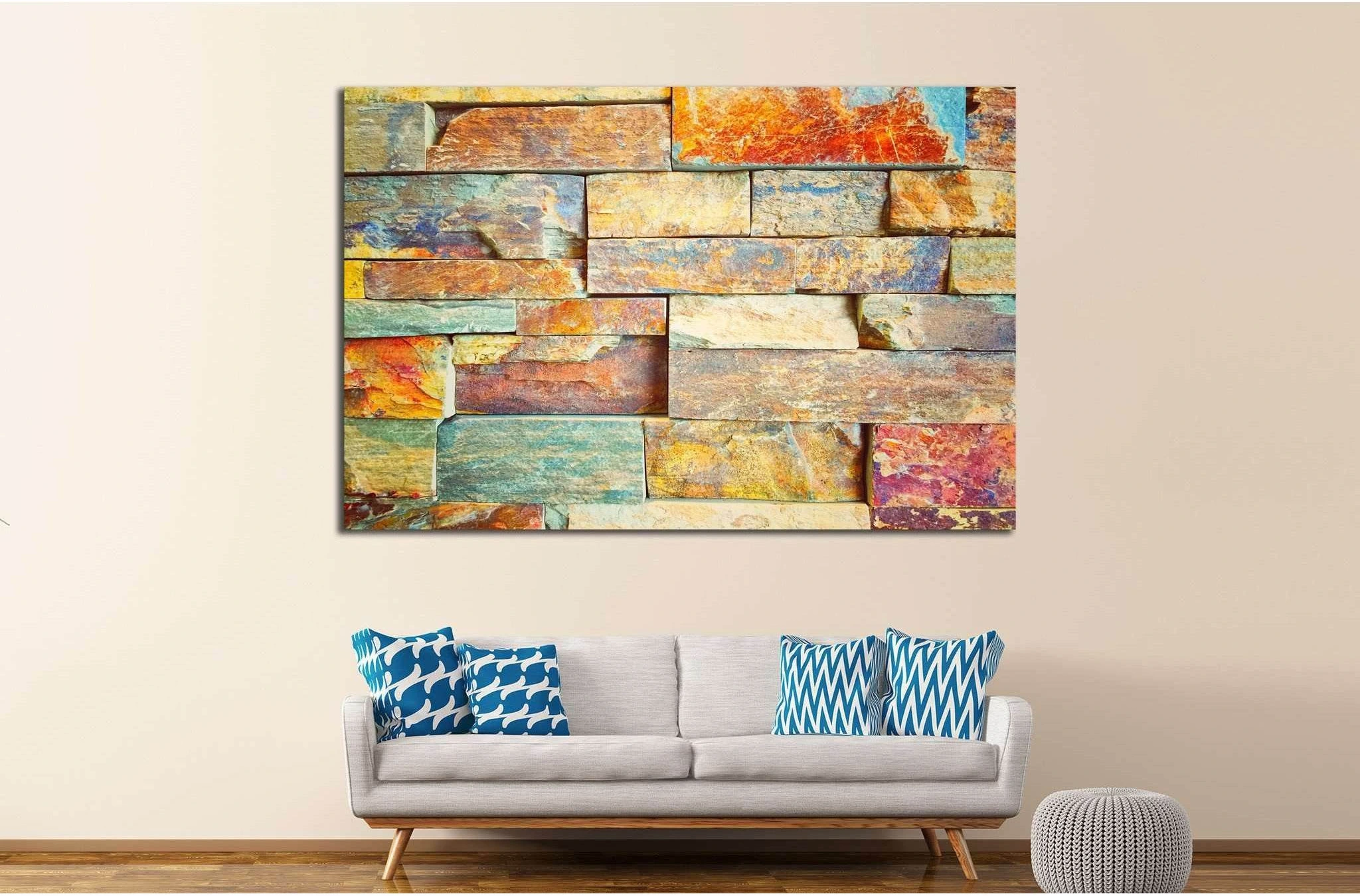 Color marble abstract №1606 Ready to Hang Canvas Print - Zellart Canvas Prints ALL_Products, s-1606