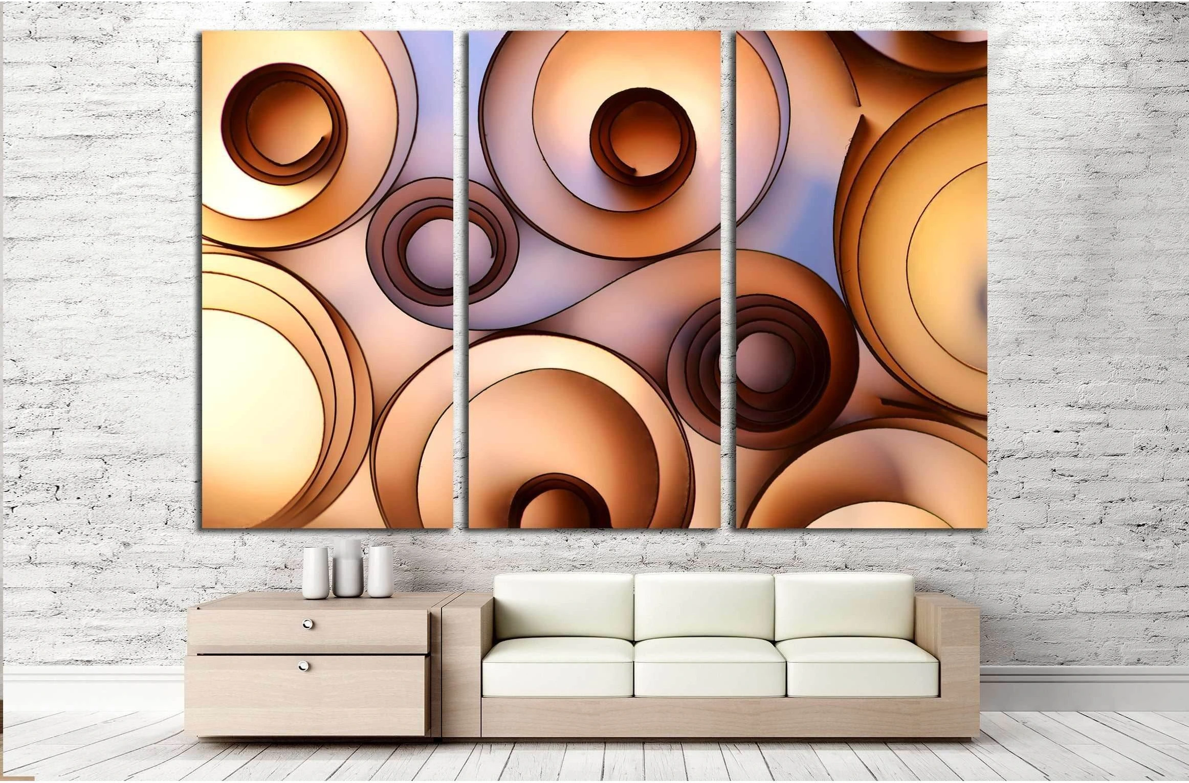 color paper decoration №3223 Ready to Hang Canvas Print - Zellart Canvas Prints ALL_Products, s-3223