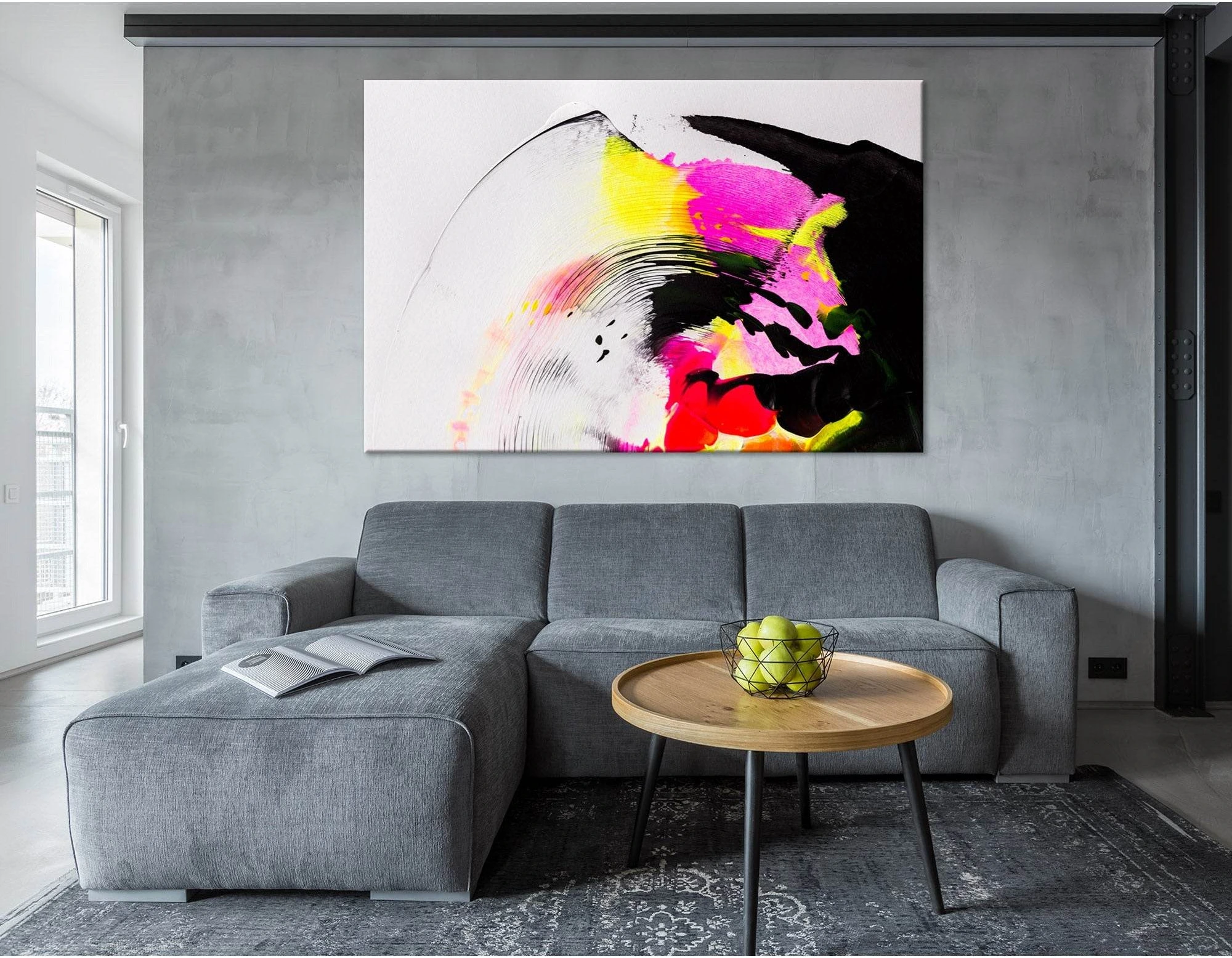 Colorful Abstract №04391 Ready to Hang Canvas Print - Zellart Canvas Prints ALL_Products