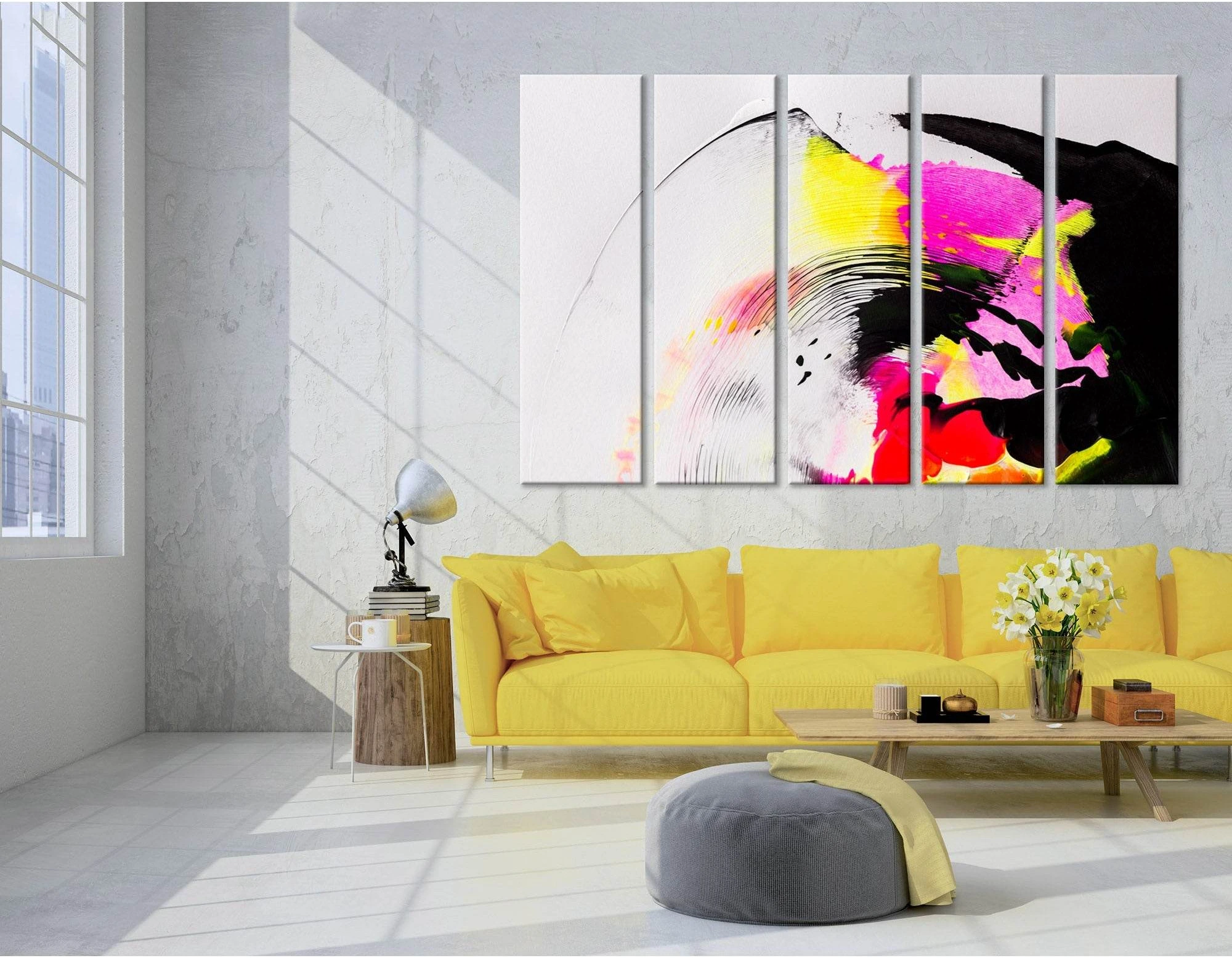 Colorful Abstract №04391 Ready to Hang Canvas Print - Zellart Canvas Prints ALL_Products