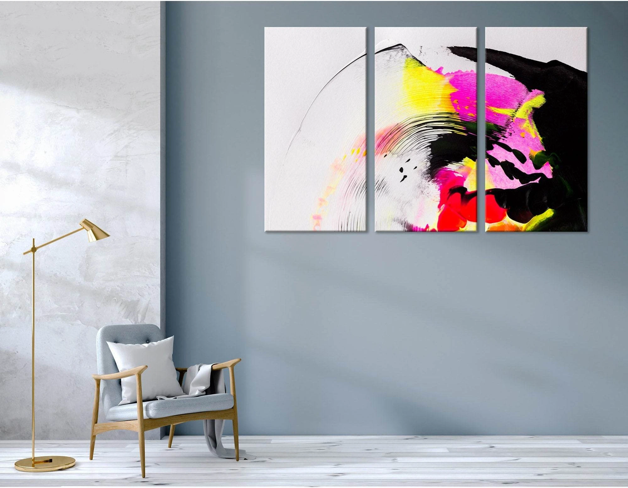 Colorful Abstract №04391 Ready to Hang Canvas Print - Zellart Canvas Prints ALL_Products
