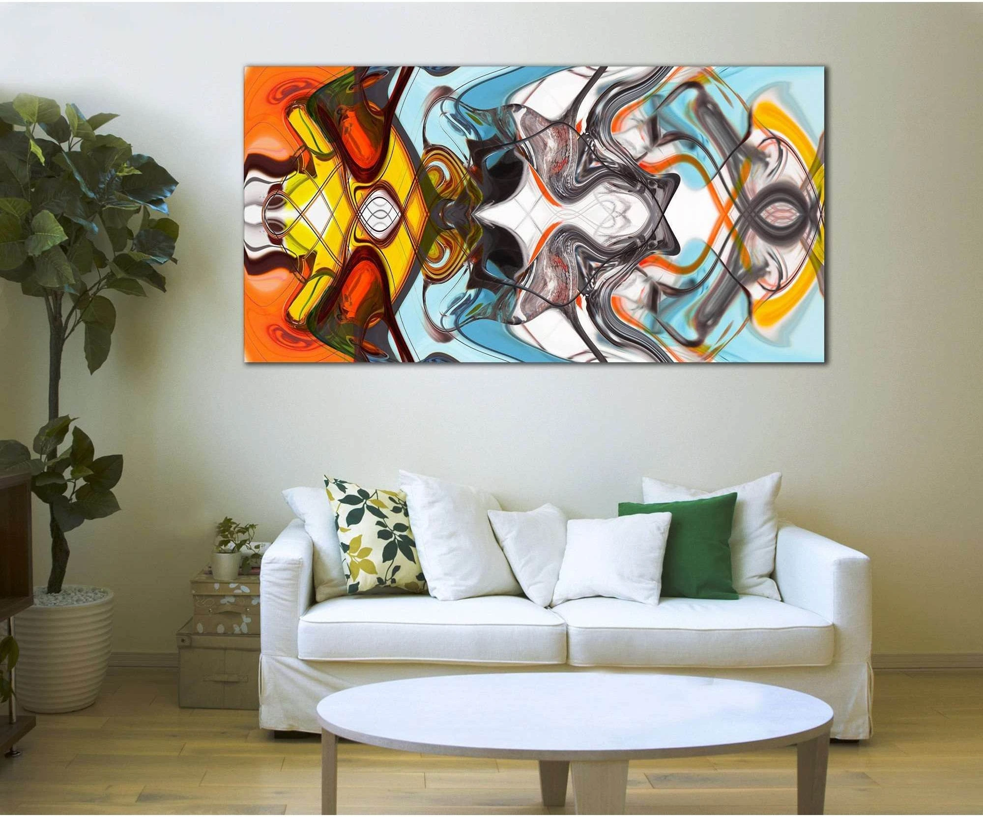 Colorful Abstract №787 Ready to Hang Canvas Print - Zellart Canvas Prints ALL_Products, autopostr_pinterest_65155, autopostr_pinterest_65157, autopostr_pinterest_65158, autopostr_pinterest_65160