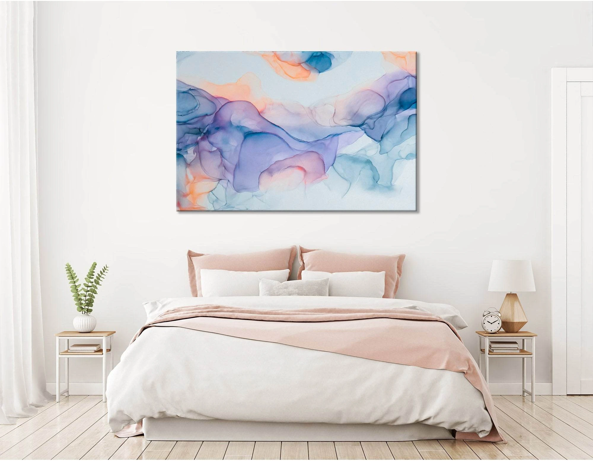 Colorful Smoke Abstract №04416 Ready to Hang Canvas Print - Zellart Canvas Prints ALL_Products